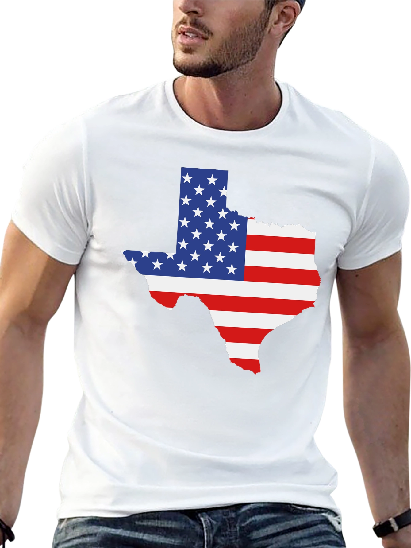 Texas Flag Graphic Tee - Black
