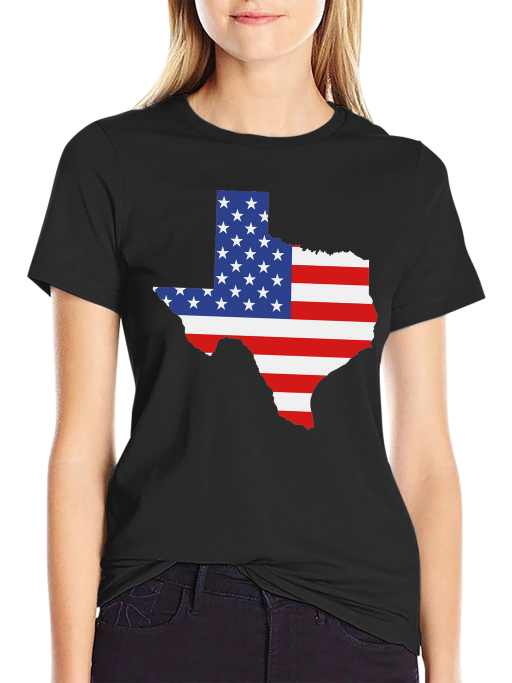 Texas Flag Graphic Tee - Black
