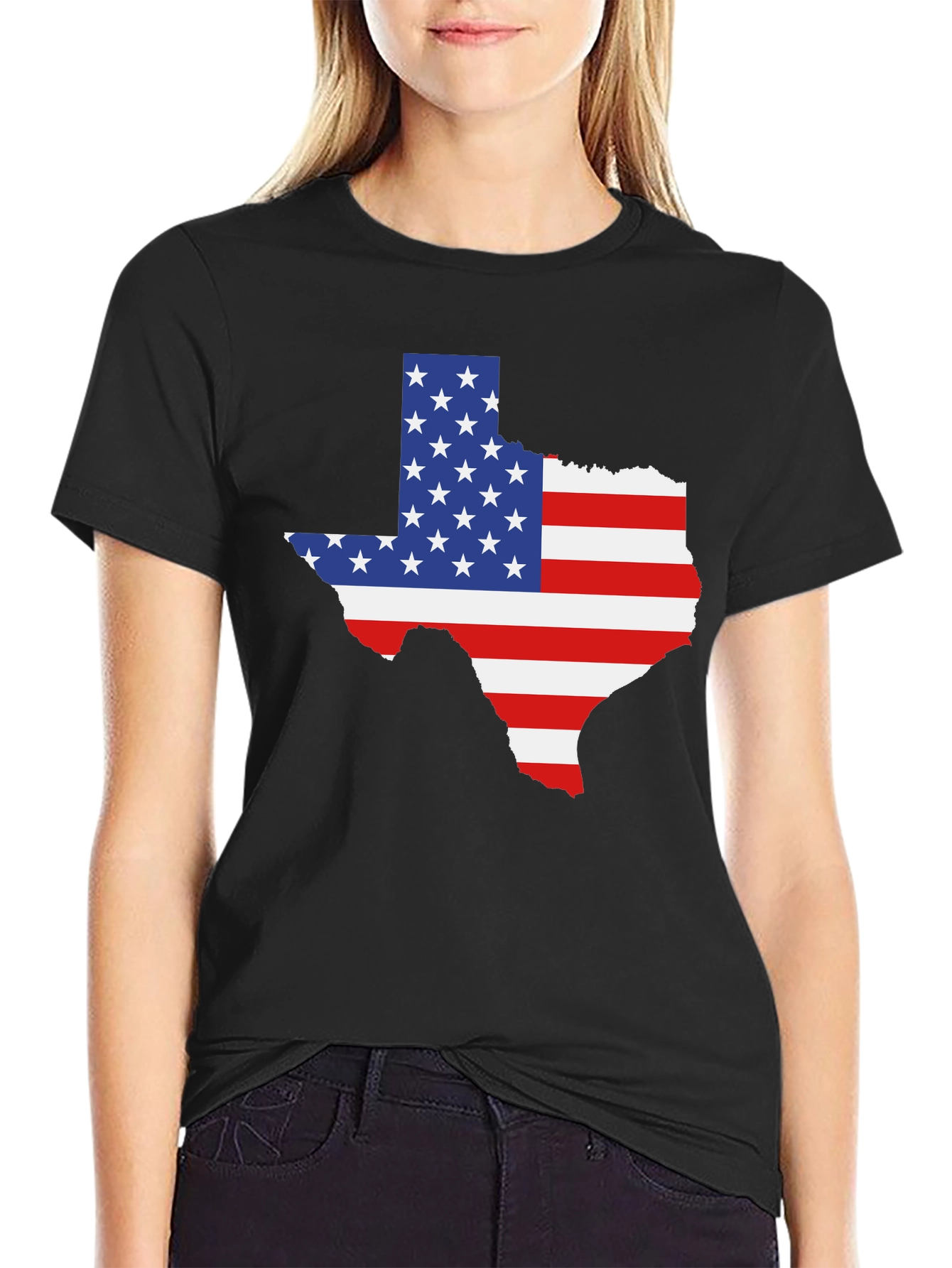 Texas Flag Graphic Tee - Black