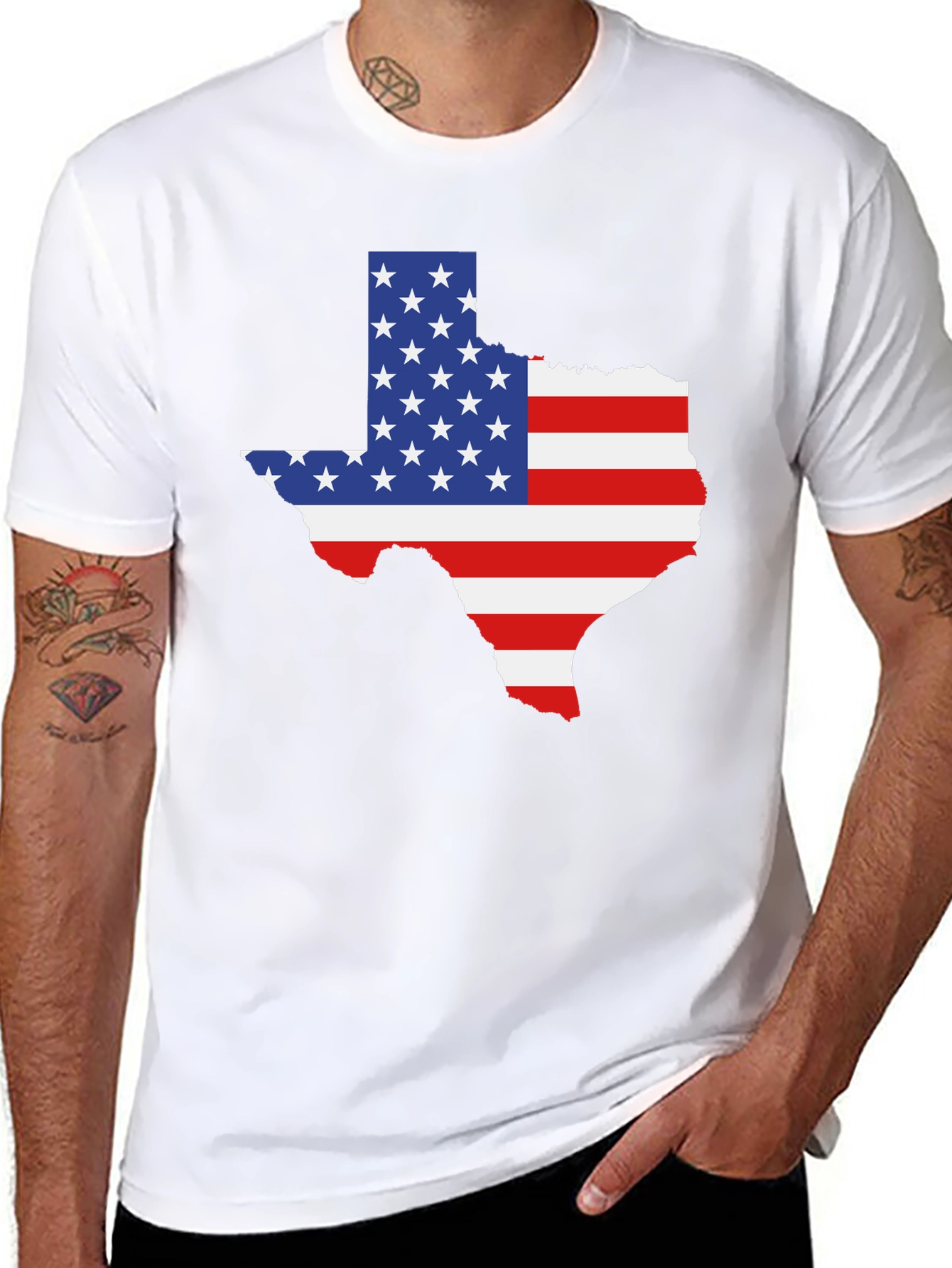 Texas Flag Graphic Tee - Black