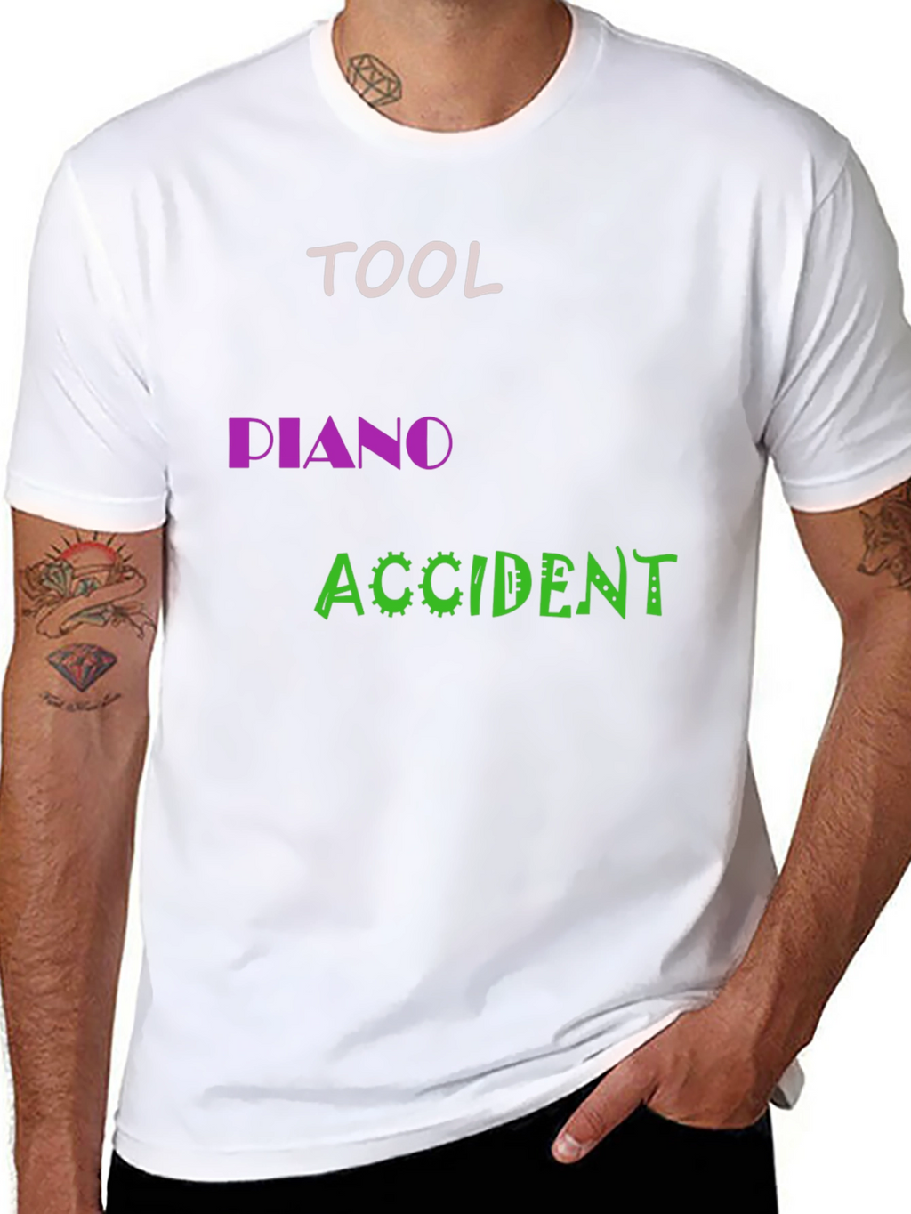 Tool Piano Accident Black Graphic Tee