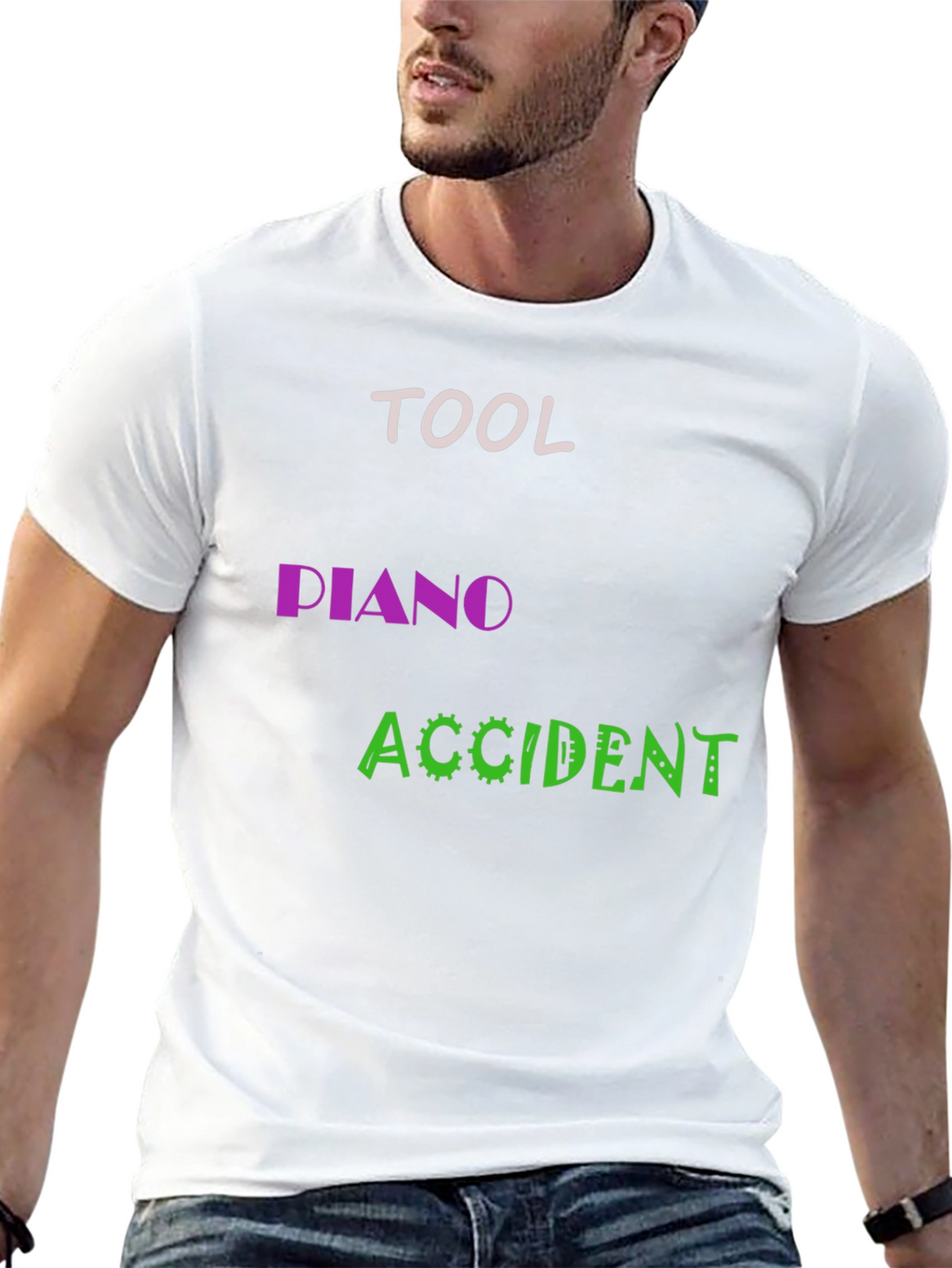 Tool Piano Accident Black Graphic Tee