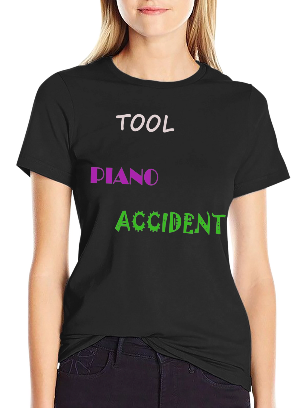 Tool Piano Accident Black Graphic Tee