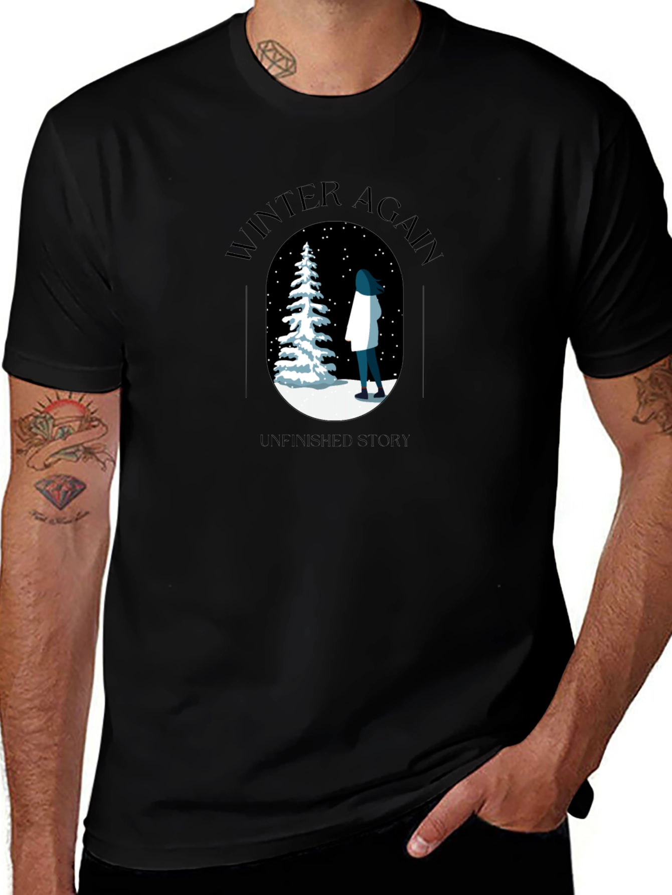 Winter Again Graphic Tee - Unfinished Story