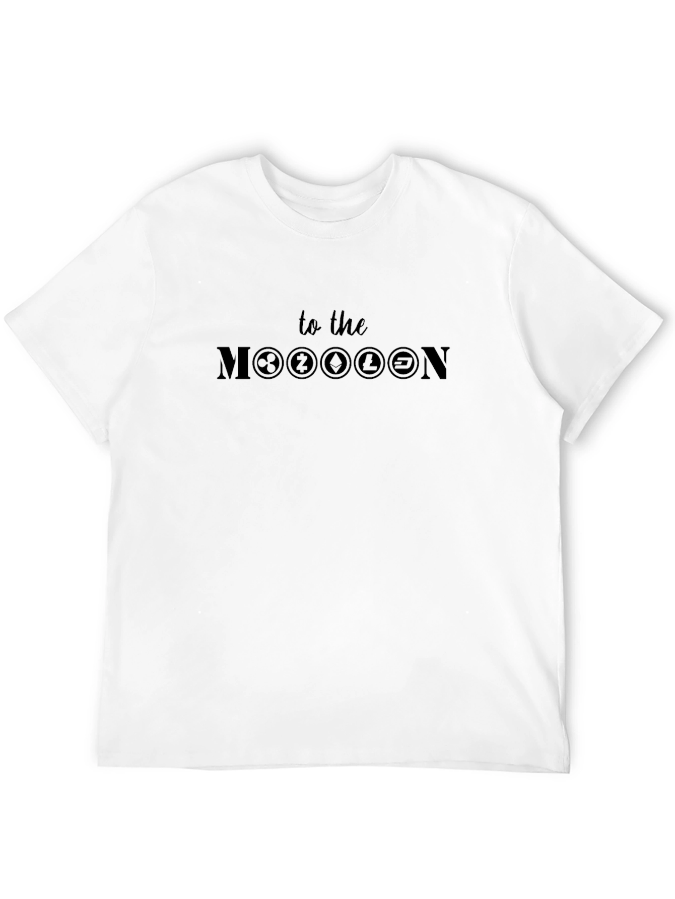 Crypto To The Moon Black T-Shirt
