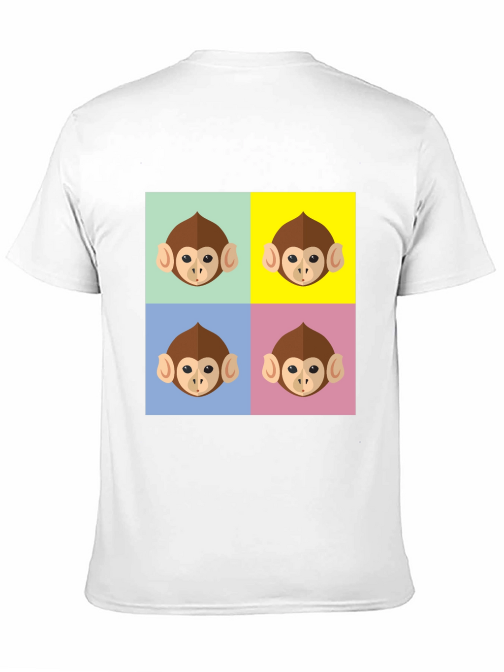 Funky Monkey Face Pop Art Graphic T-Shirt