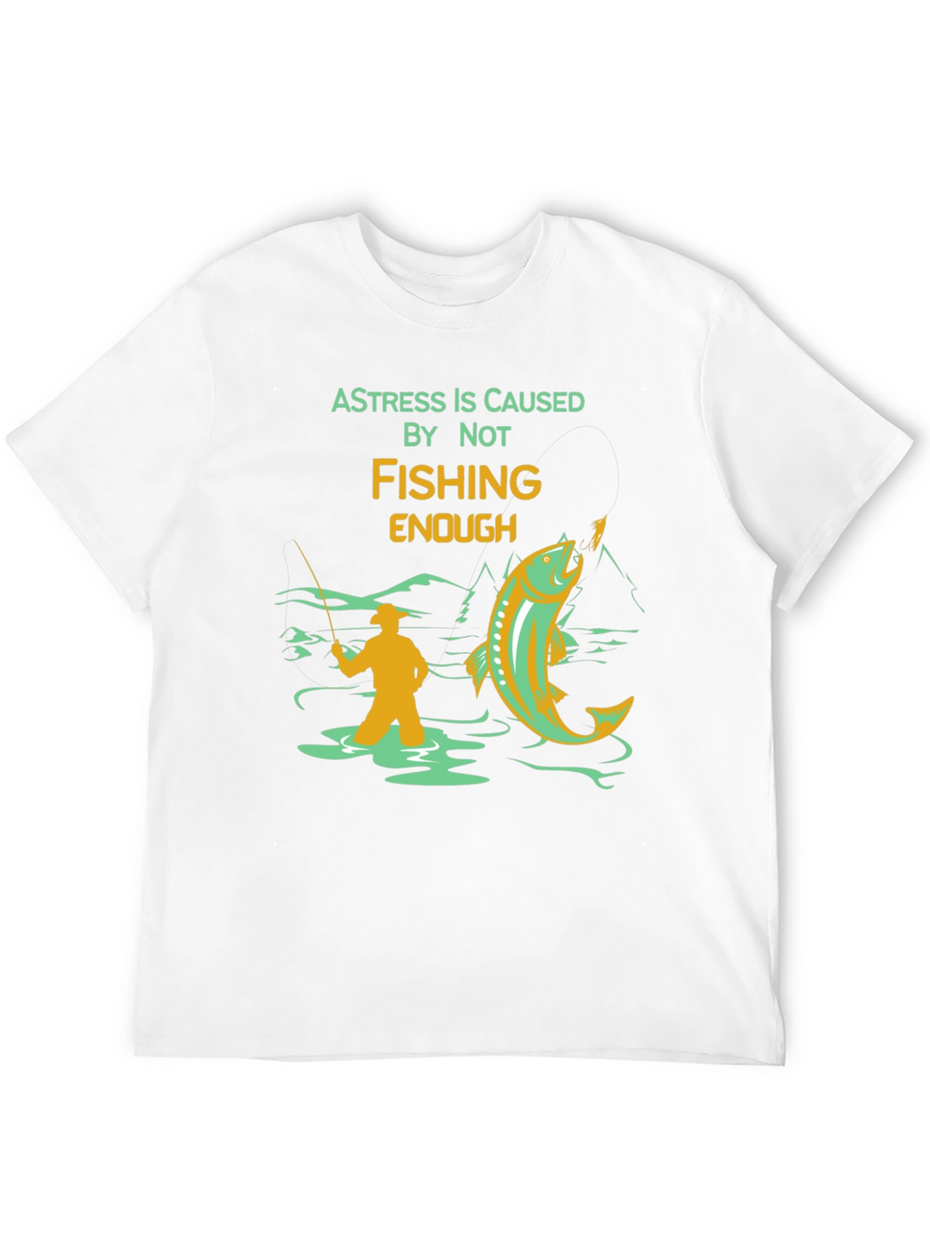 Fishing Graphic T-Shirt - A Stress Relief Tee
