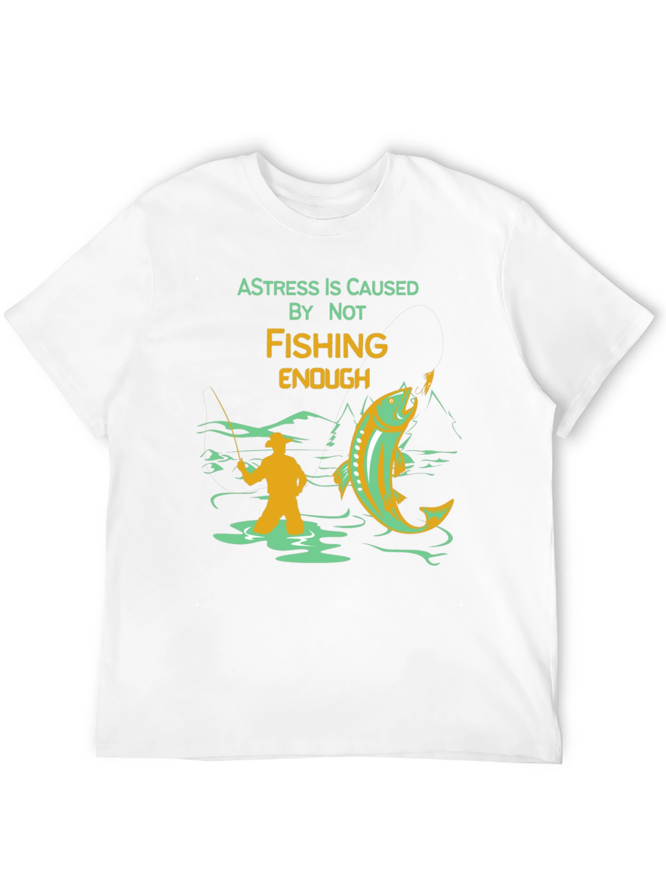 Fishing Graphic T-Shirt - A Stress Relief Tee