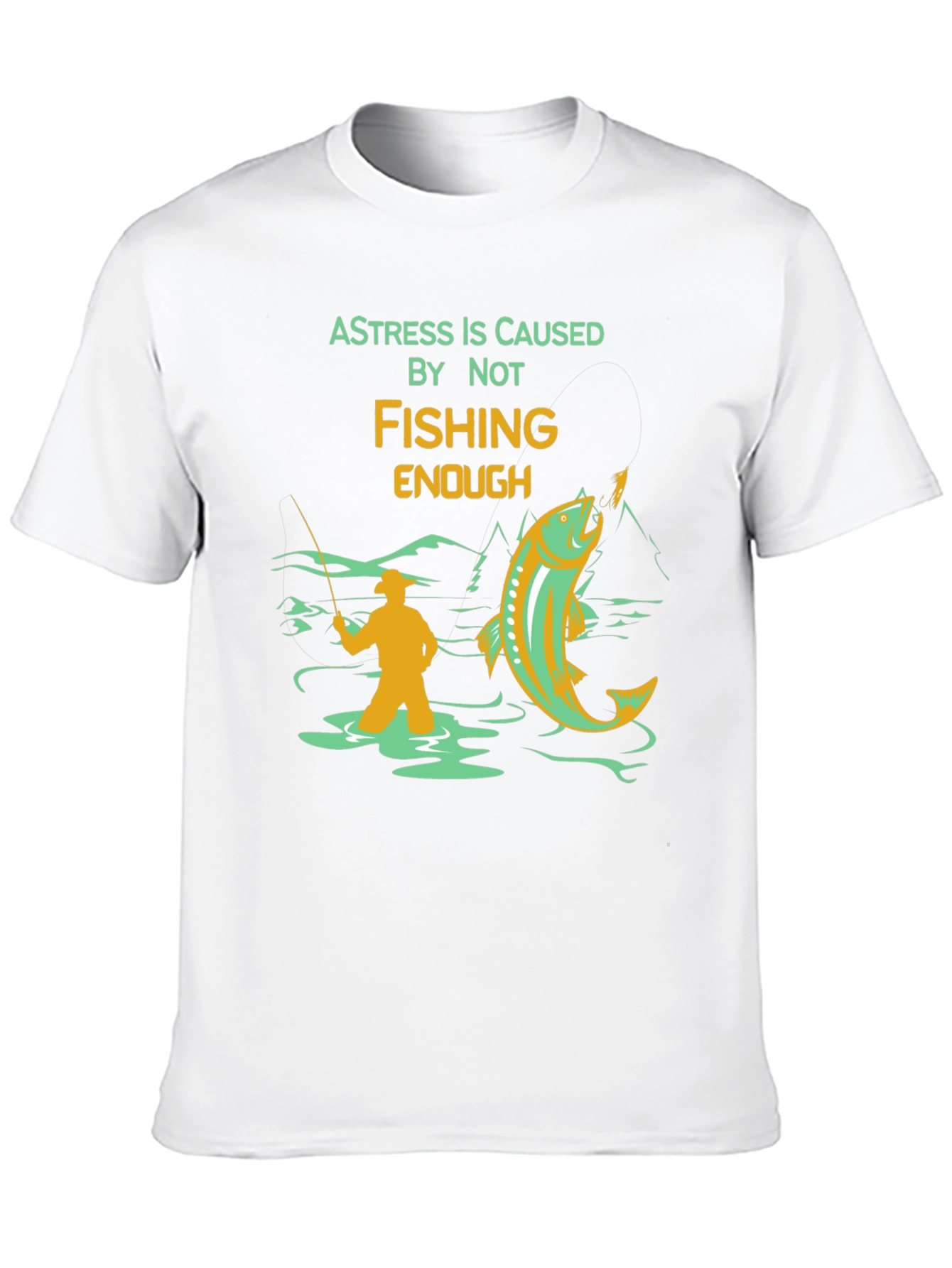 Fishing Graphic T-Shirt - A Stress Relief Tee
