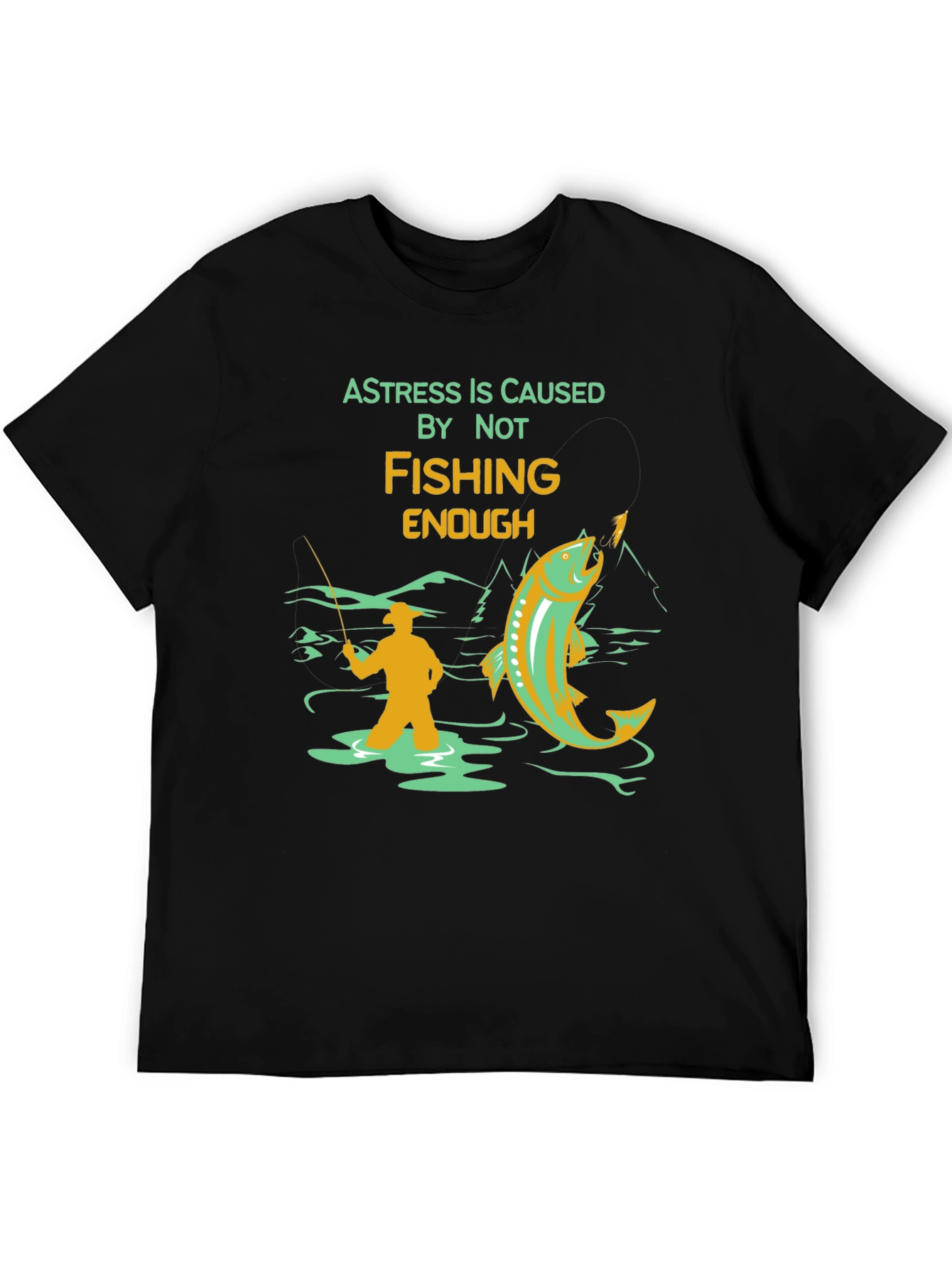 Fishing Graphic T-Shirt - A Stress Relief Tee