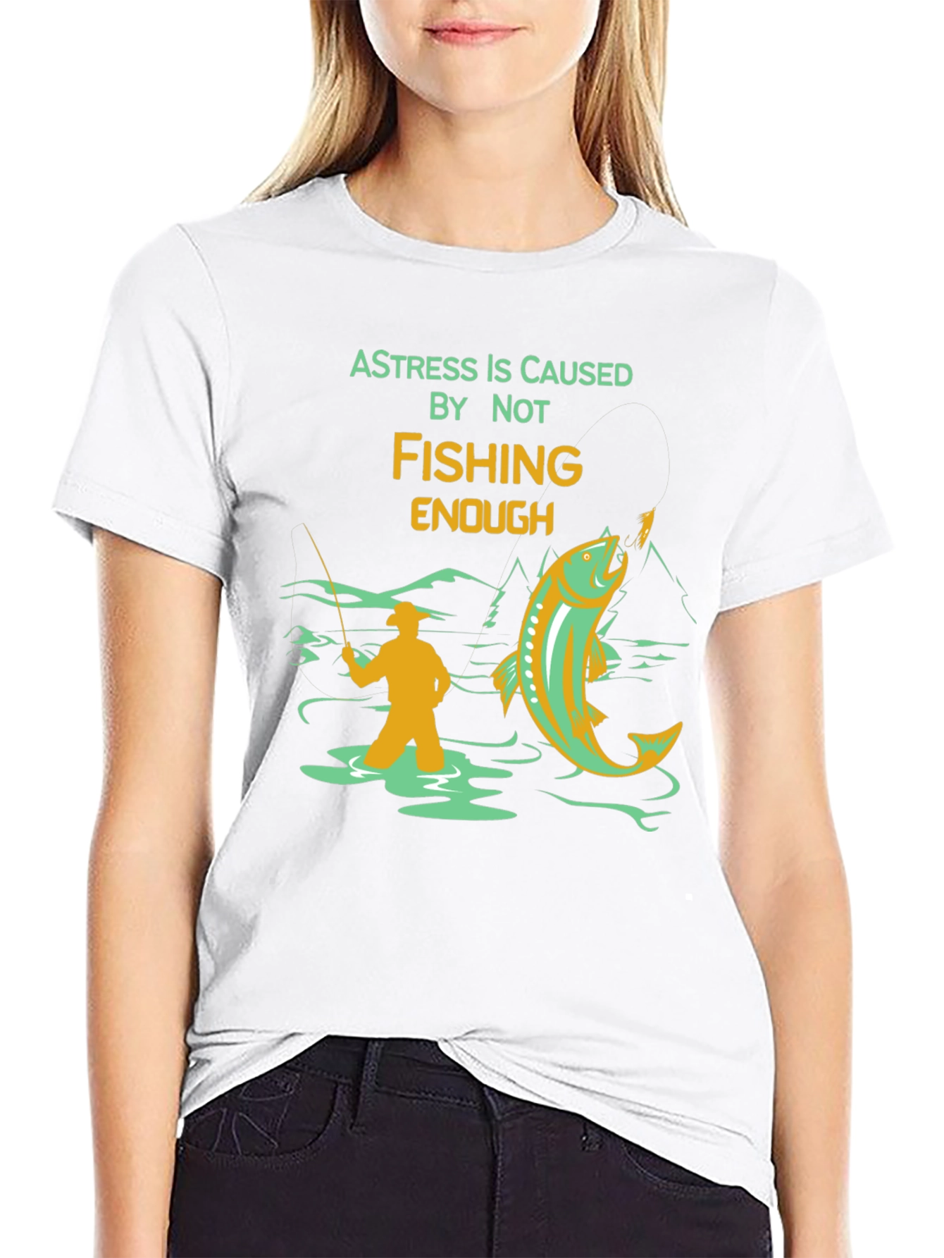 Fishing Graphic T-Shirt - A Stress Relief Tee