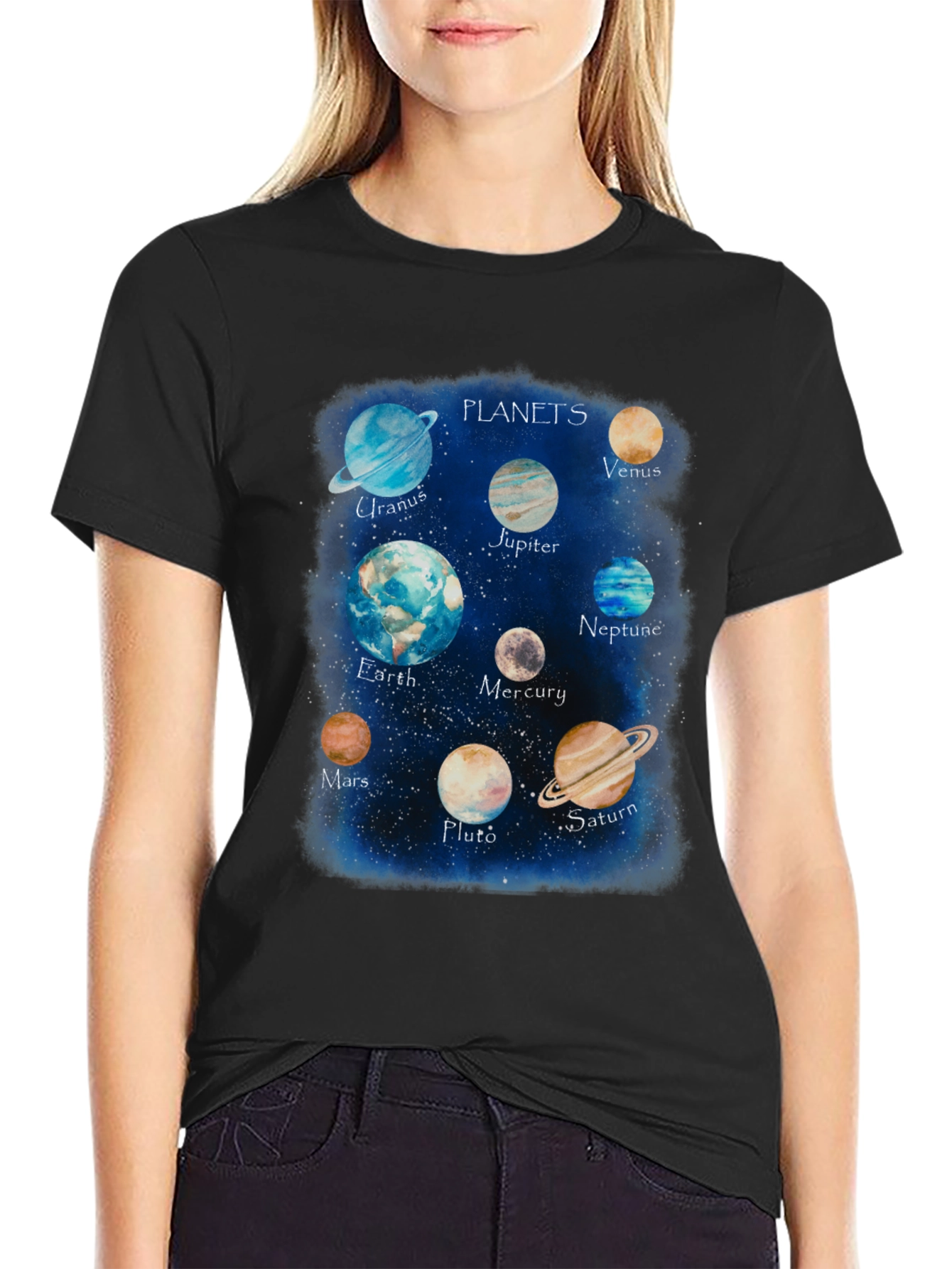 Planets Graphic T-Shirt - Space Design Tee
