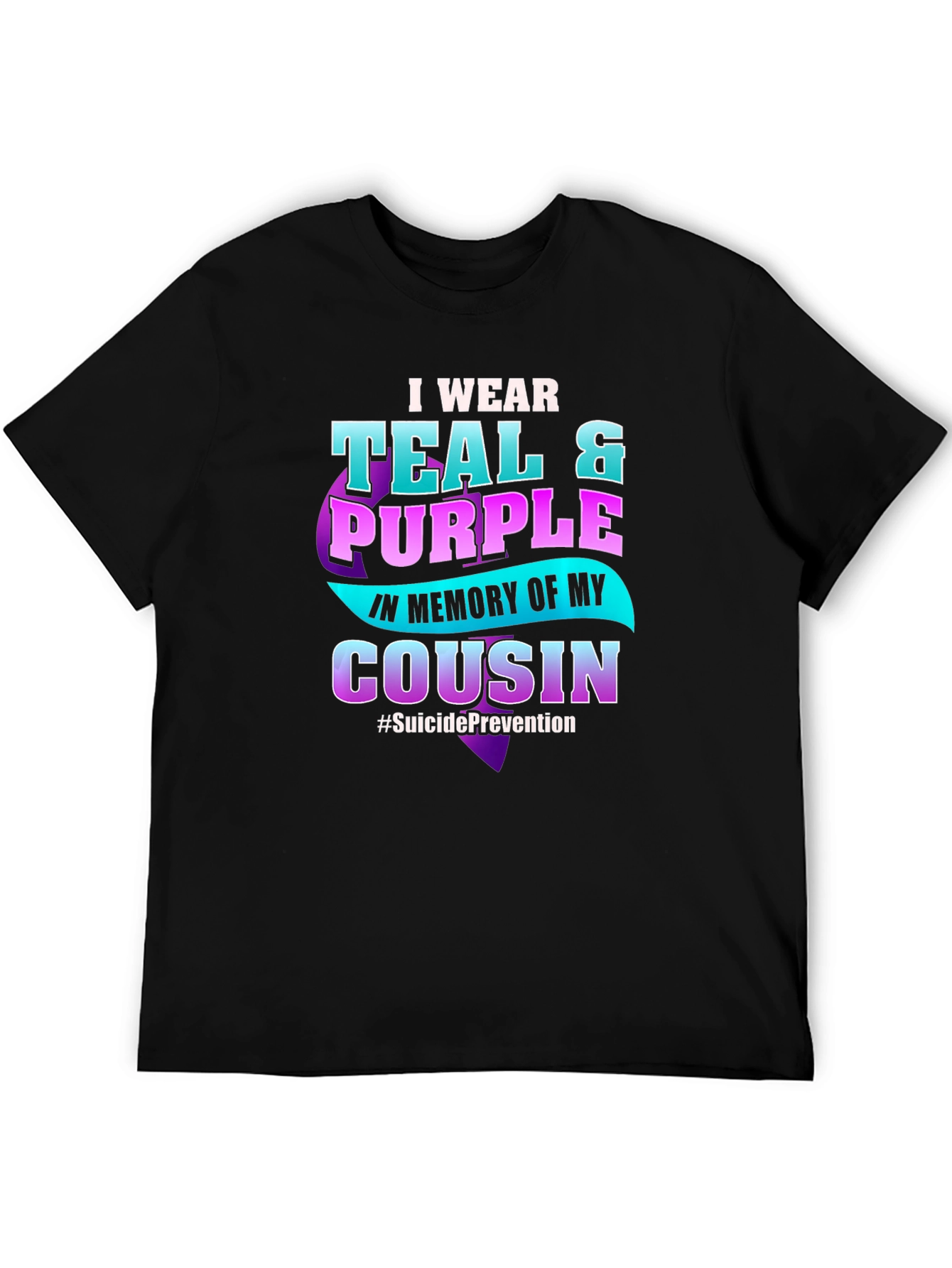 Teal & Purple Suicide Prevention Awareness T-Shirt