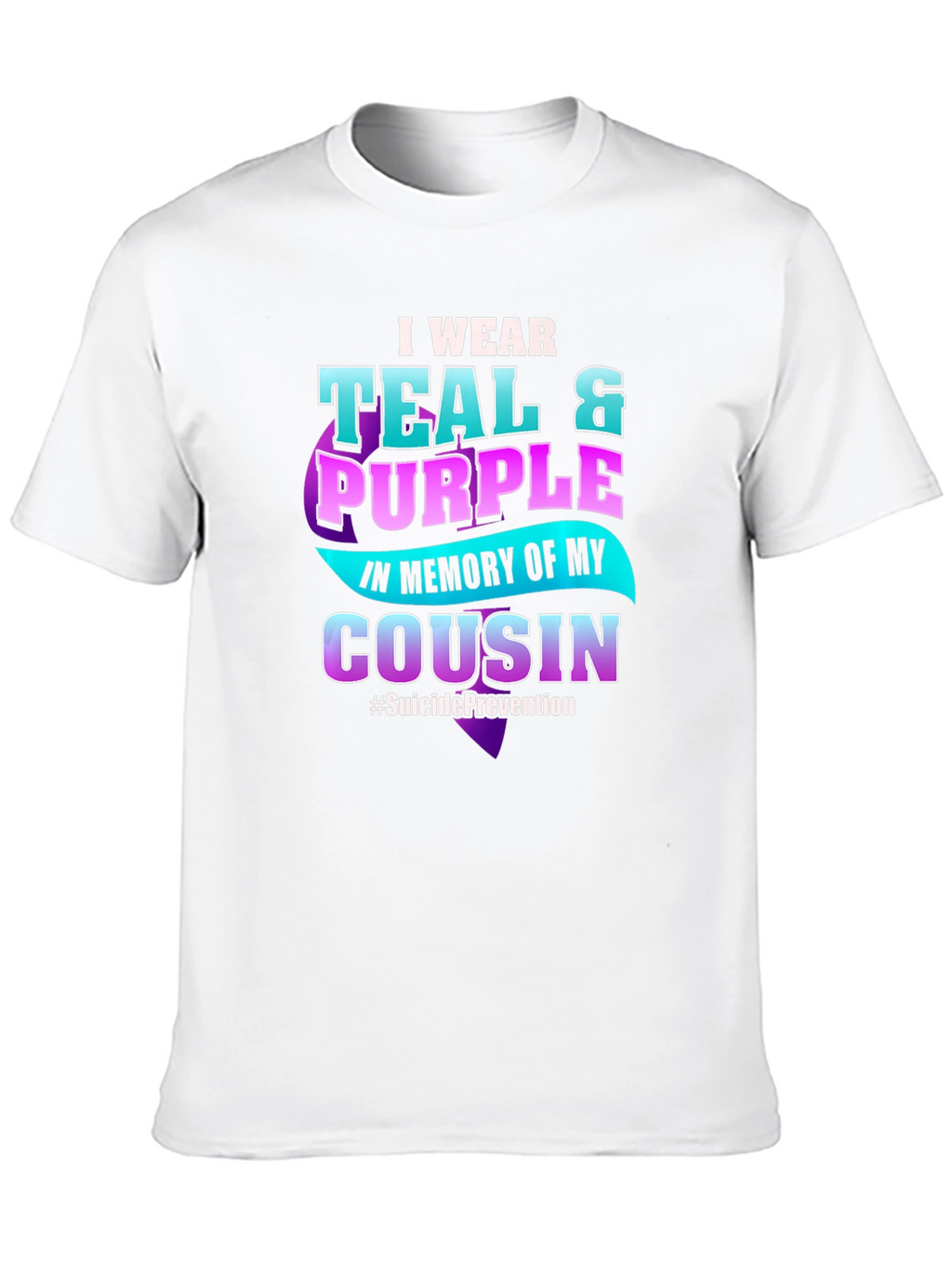 Teal & Purple Suicide Prevention Awareness T-Shirt