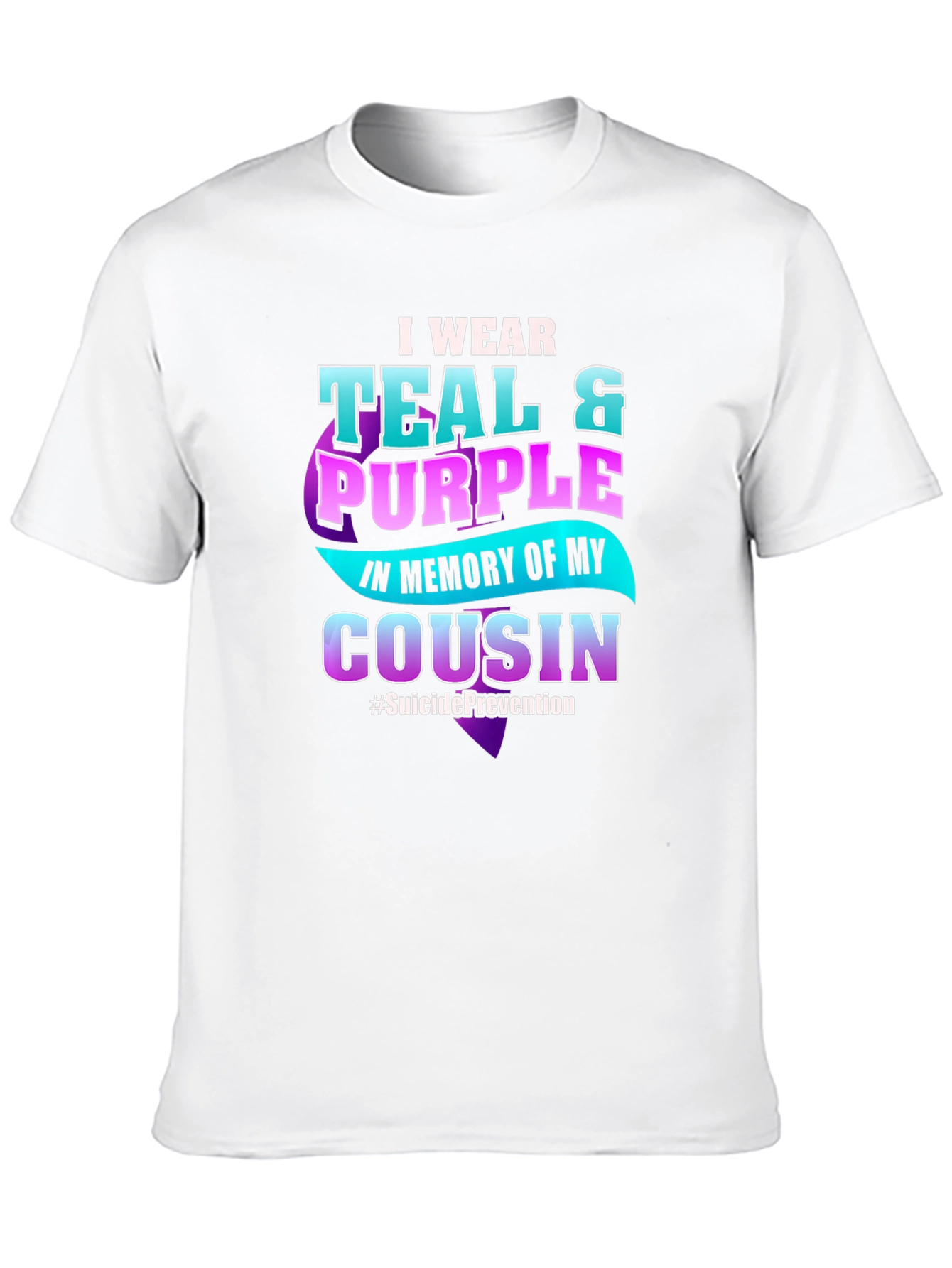 Teal & Purple Suicide Prevention Awareness T-Shirt