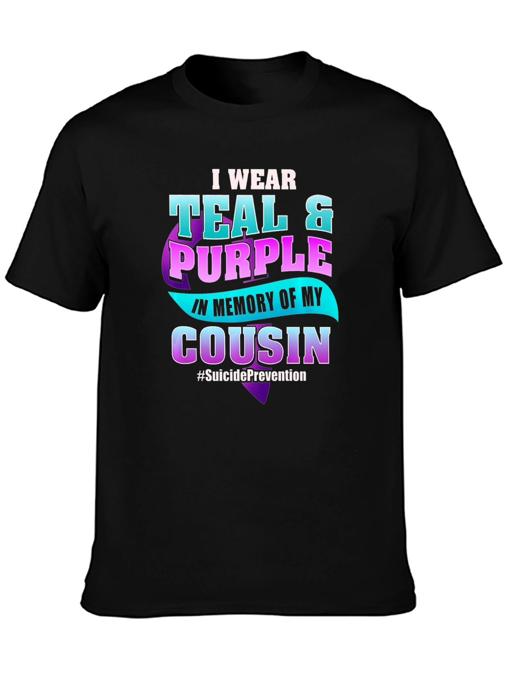 Teal & Purple Suicide Prevention Awareness T-Shirt