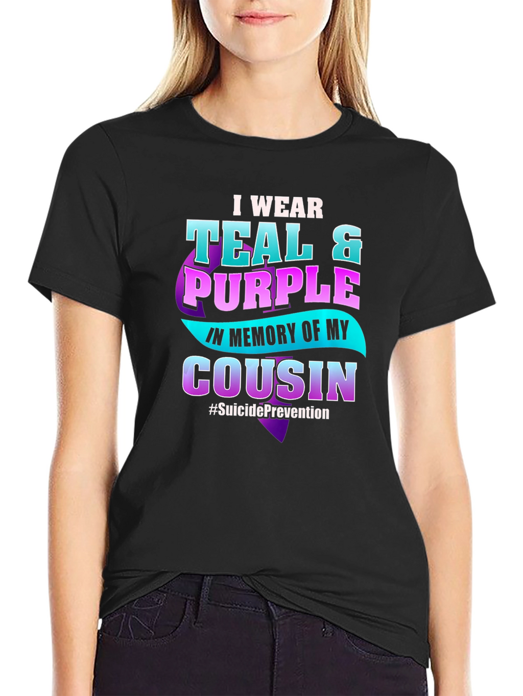 Teal & Purple Suicide Prevention Awareness T-Shirt