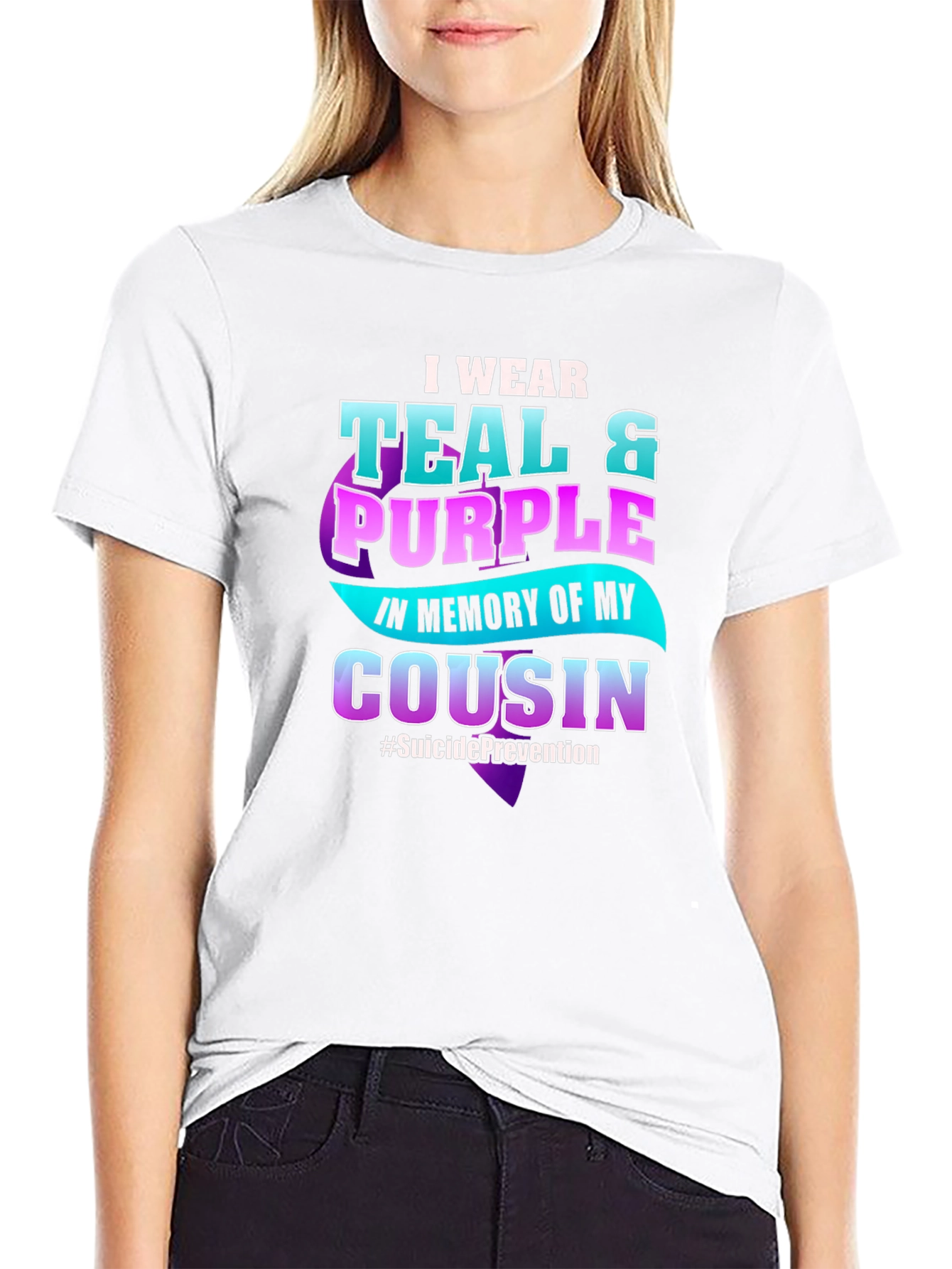 Teal & Purple Suicide Prevention Awareness T-Shirt