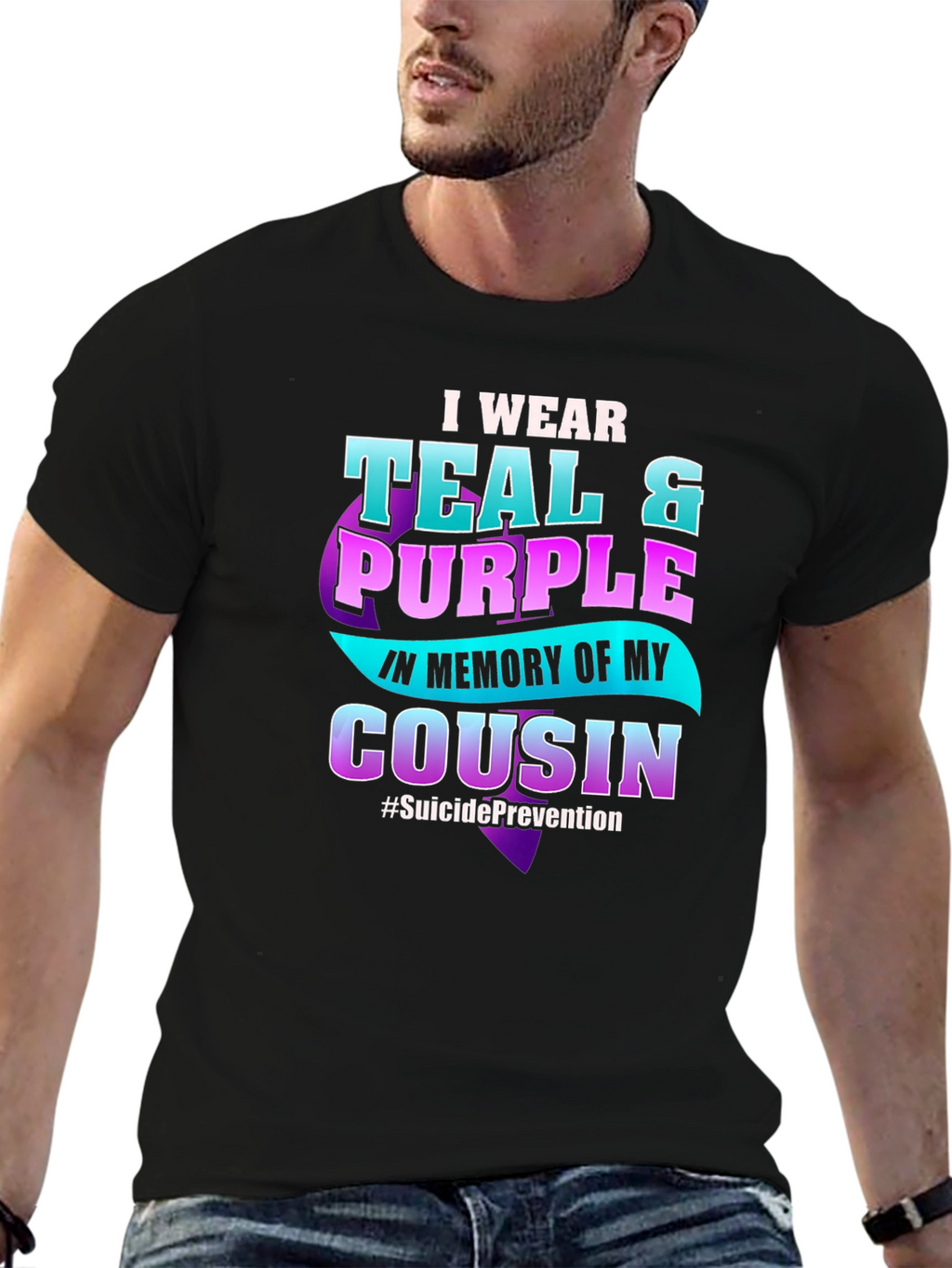 Teal & Purple Suicide Prevention Awareness T-Shirt