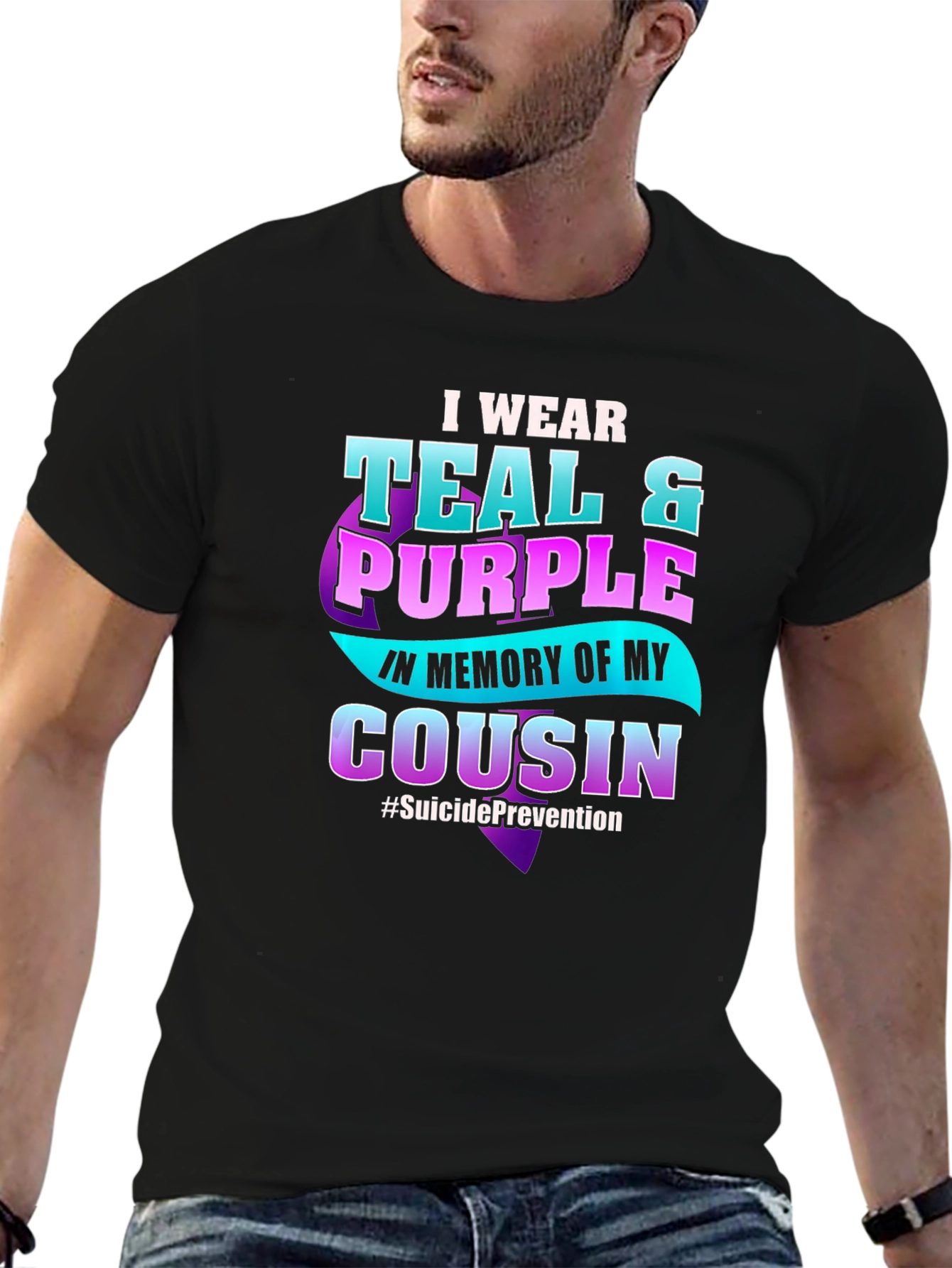 Teal & Purple Suicide Prevention Awareness T-Shirt