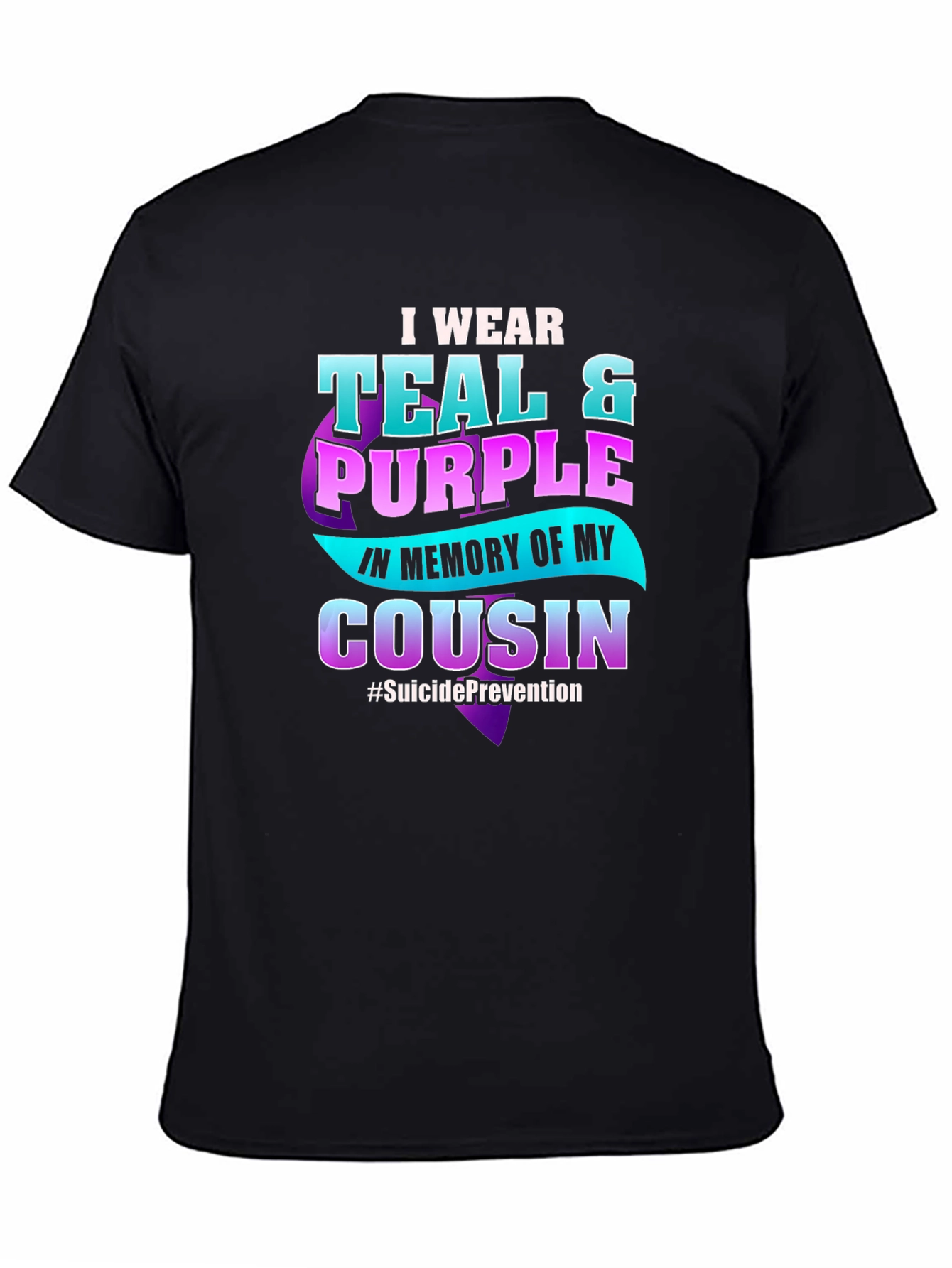 Teal & Purple Suicide Prevention Awareness T-Shirt