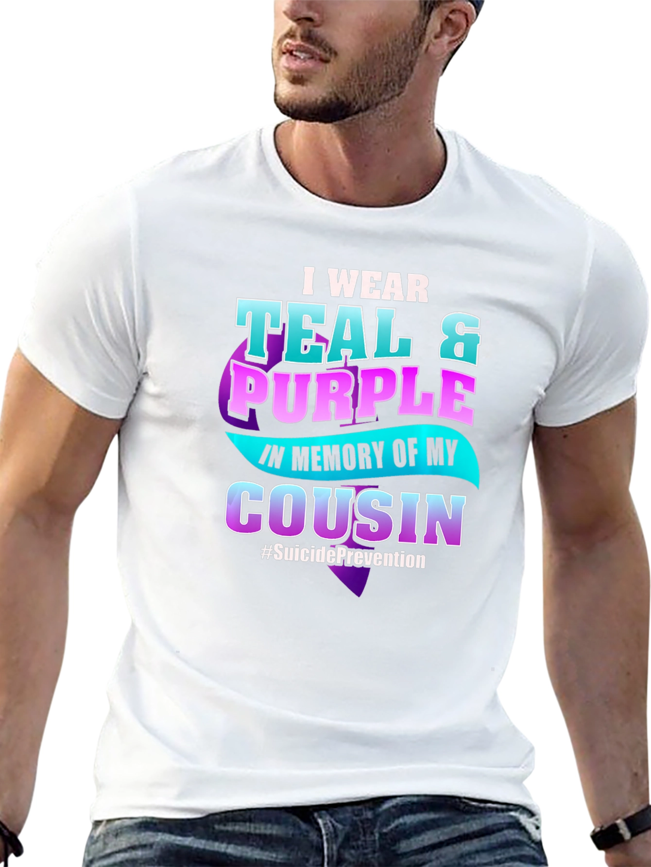 Teal & Purple Suicide Prevention Awareness T-Shirt