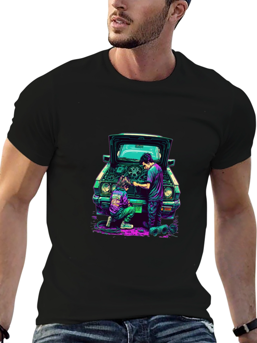 Cool Car Repair Graphic Tee