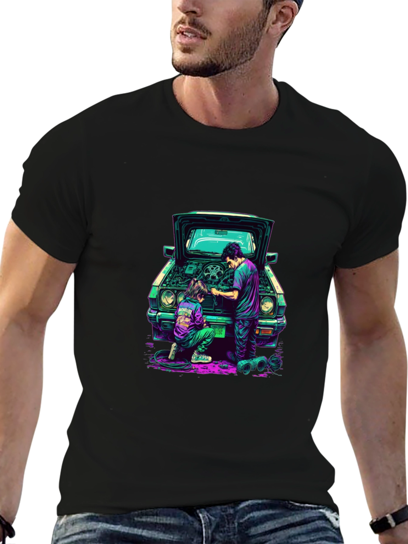 Cool Car Repair Graphic Tee