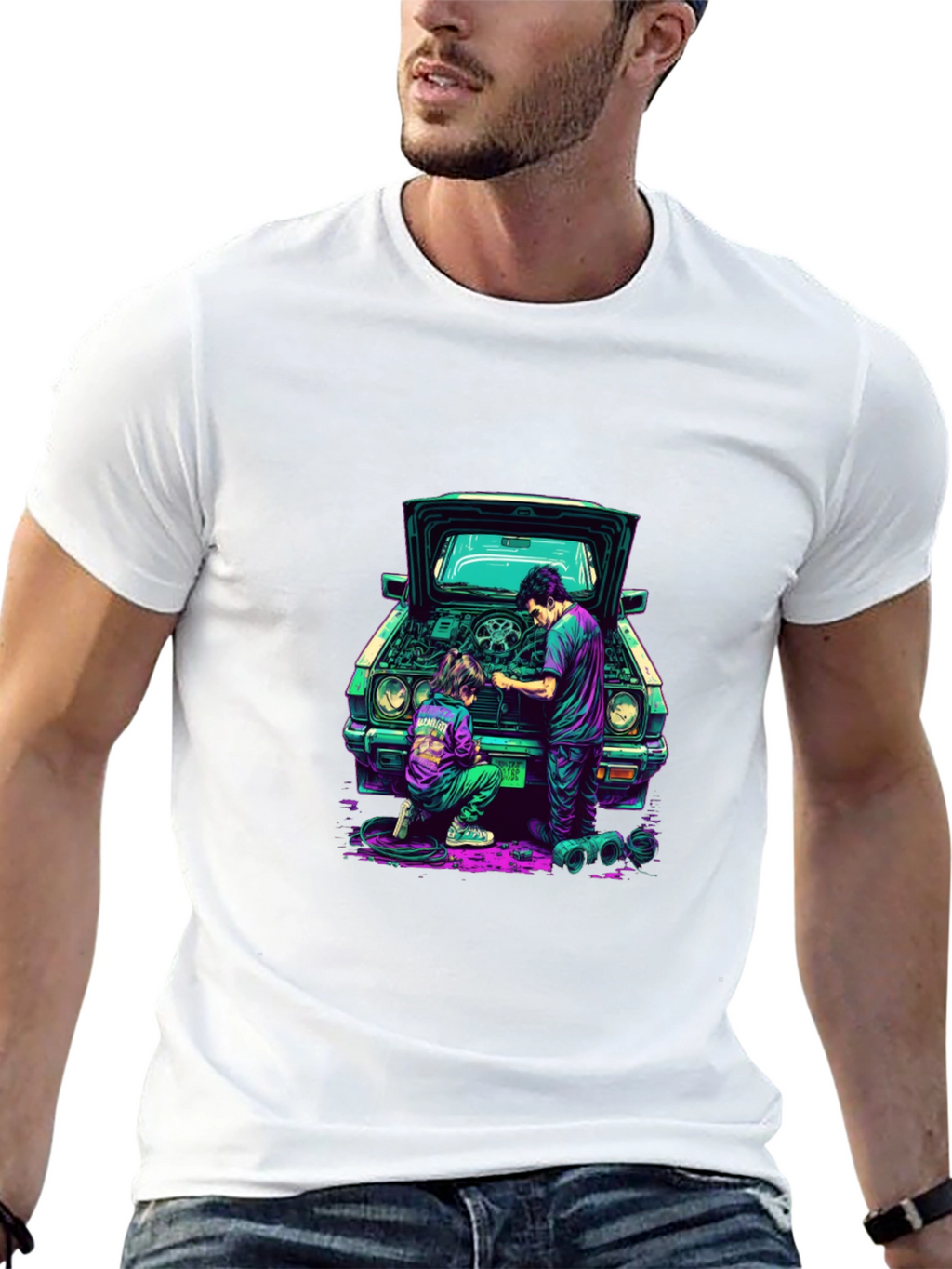 Cool Car Repair Graphic Tee