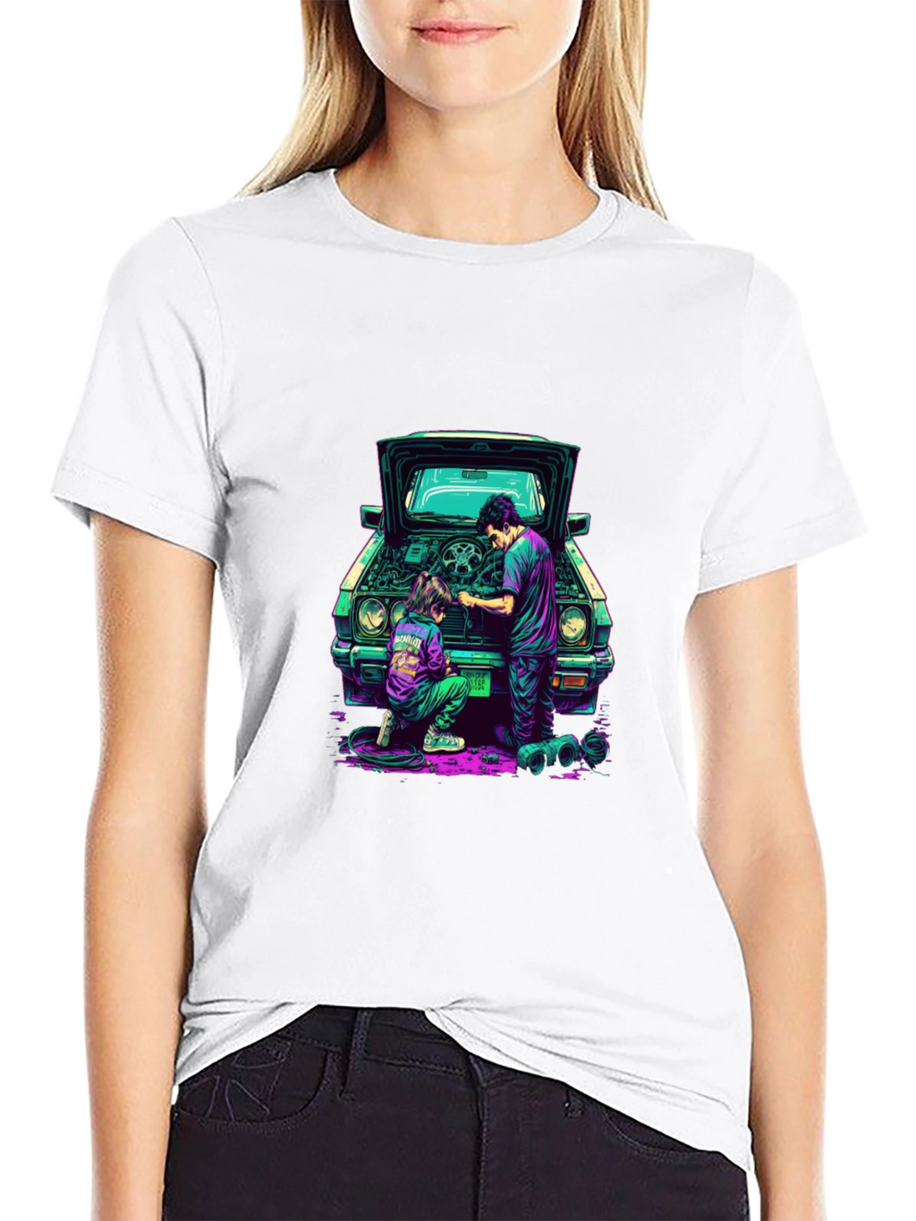 Cool Car Repair Graphic Tee