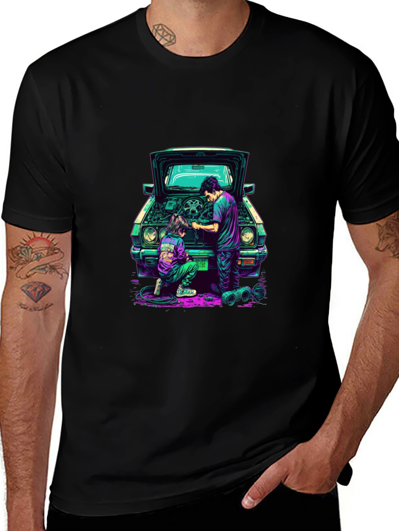 Cool Car Repair Graphic Tee