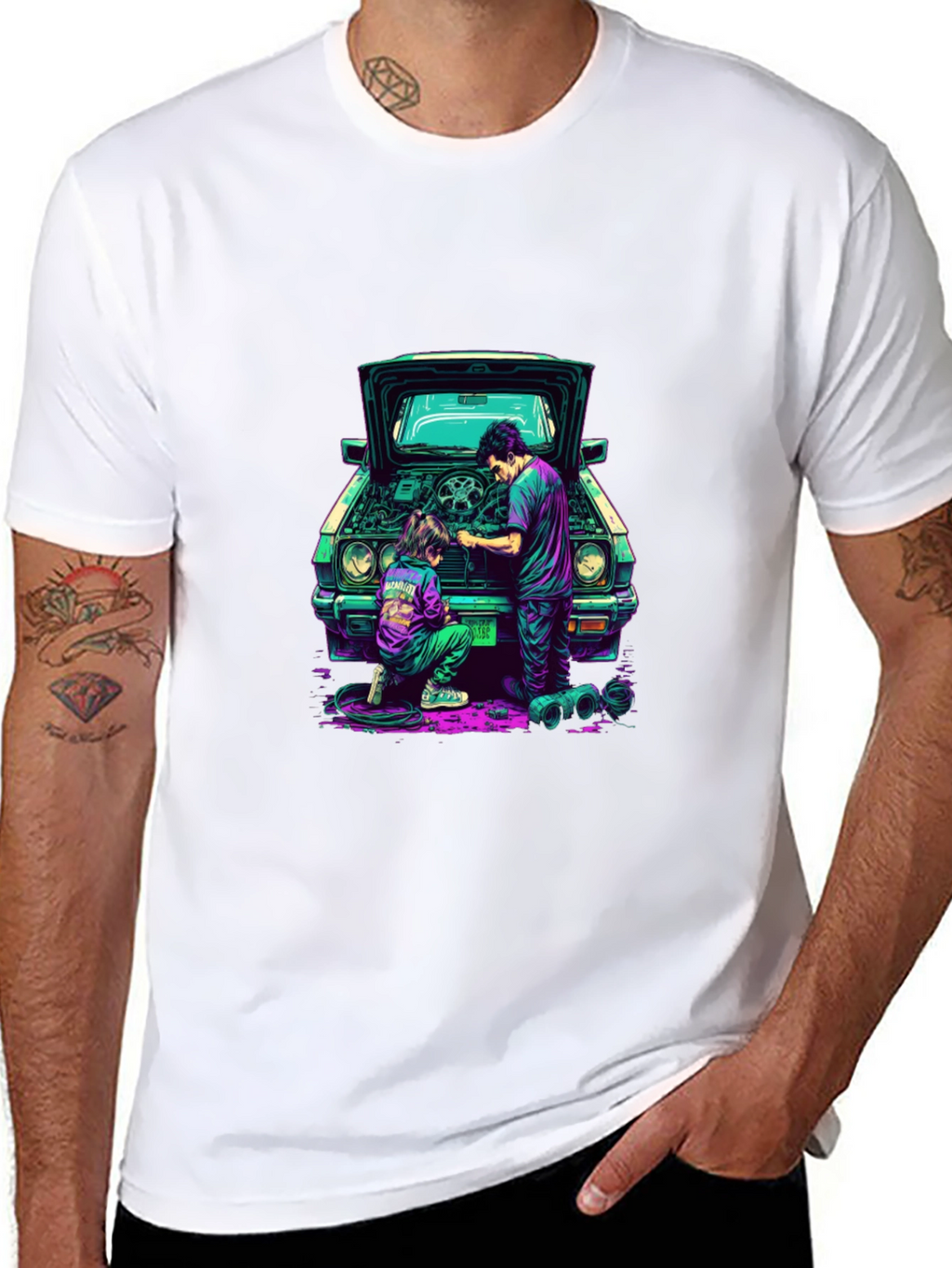 Cool Car Repair Graphic Tee