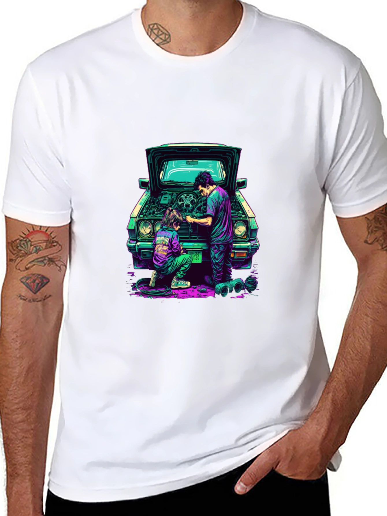 Cool Car Repair Graphic Tee