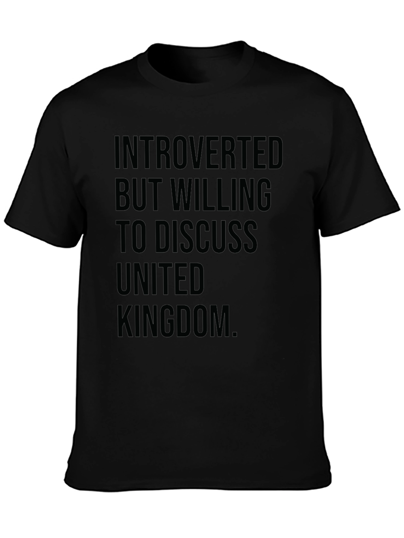 Introverted UK T-Shirt - Funny United Kingdom Tee