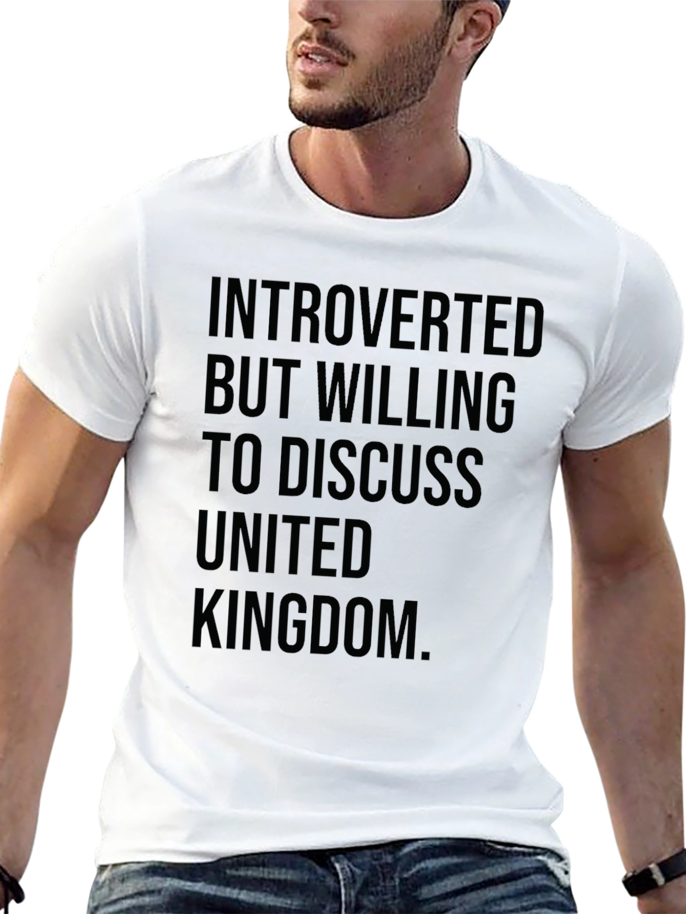 Introverted UK T-Shirt - Funny United Kingdom Tee