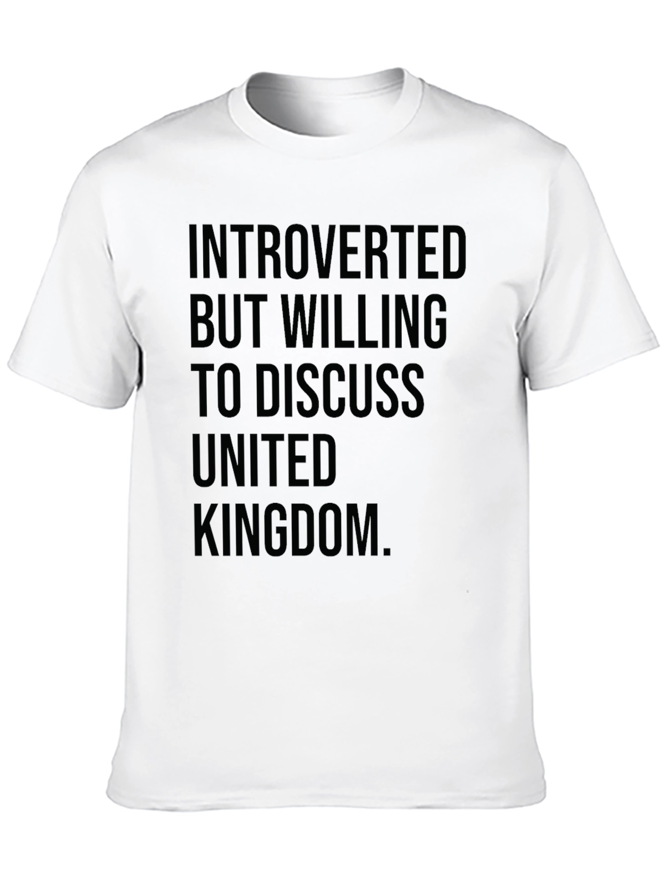 Introverted UK T-Shirt - Funny United Kingdom Tee