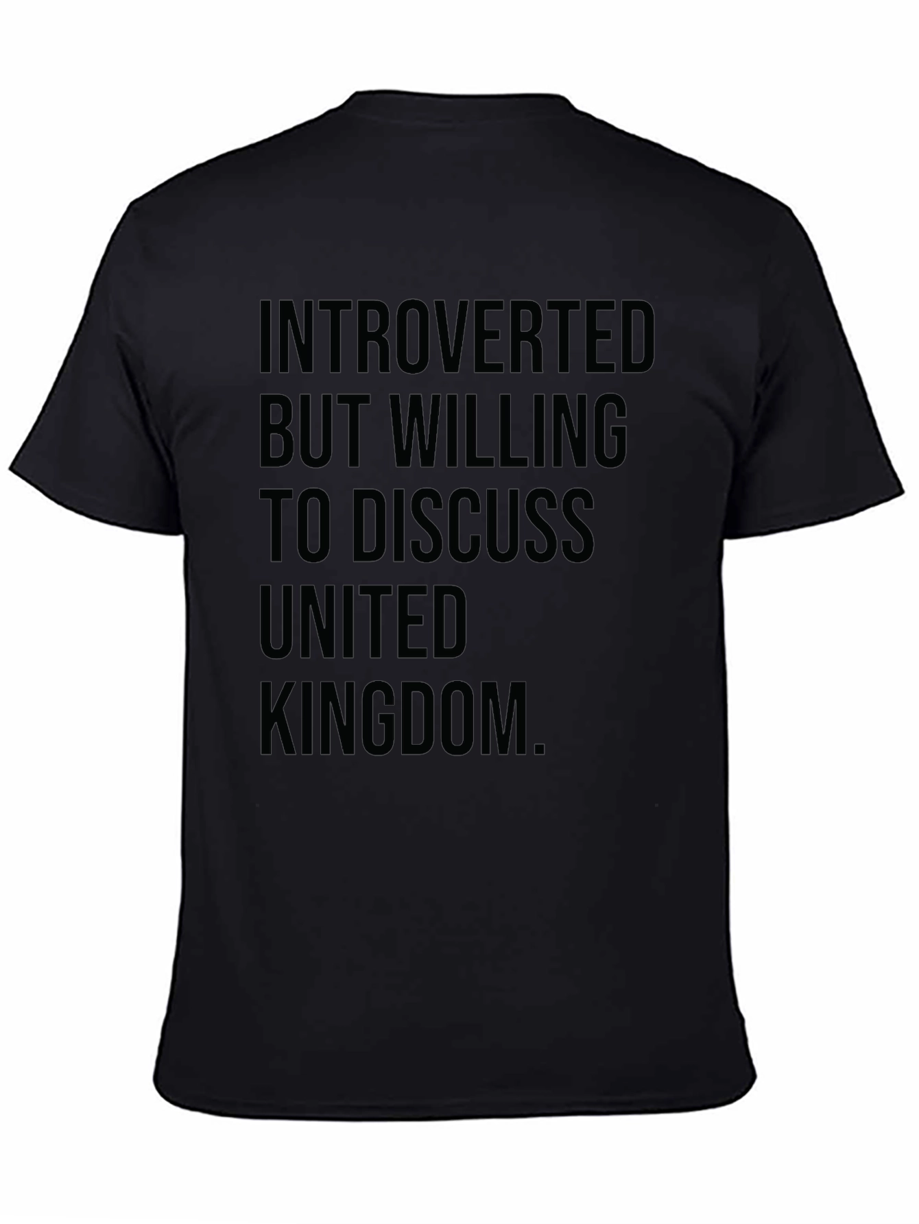 Introverted UK T-Shirt - Funny United Kingdom Tee
