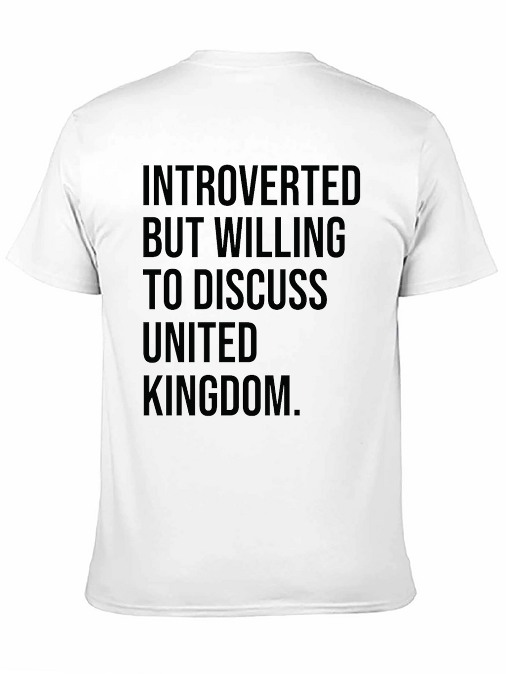 Introverted UK T-Shirt - Funny United Kingdom Tee