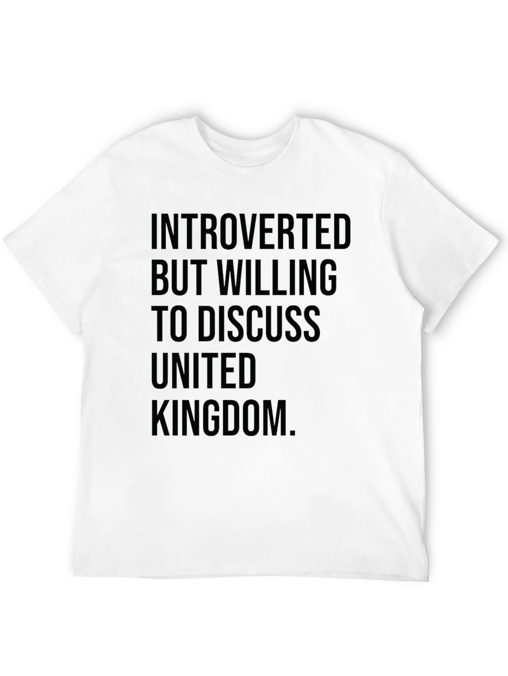 Introverted UK T-Shirt - Funny United Kingdom Tee