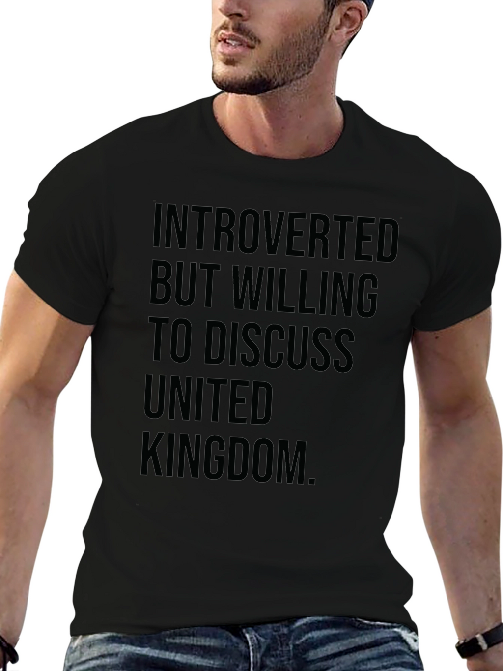 Introverted UK T-Shirt - Funny United Kingdom Tee