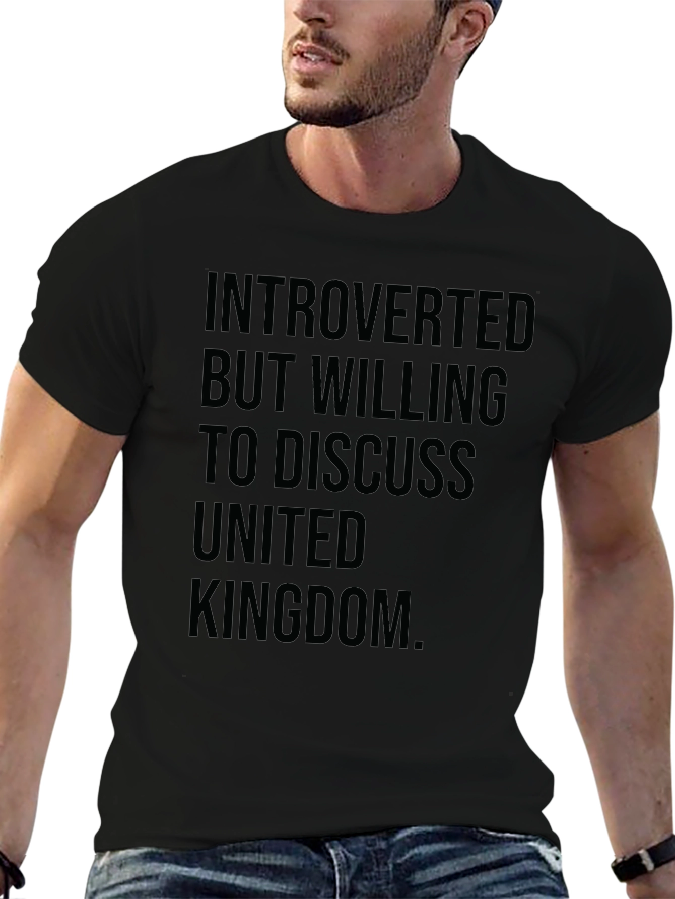 Introverted UK T-Shirt - Funny United Kingdom Tee