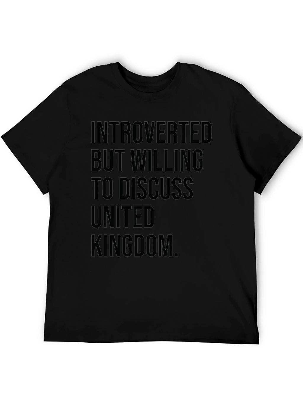Introverted UK T-Shirt - Funny United Kingdom Tee