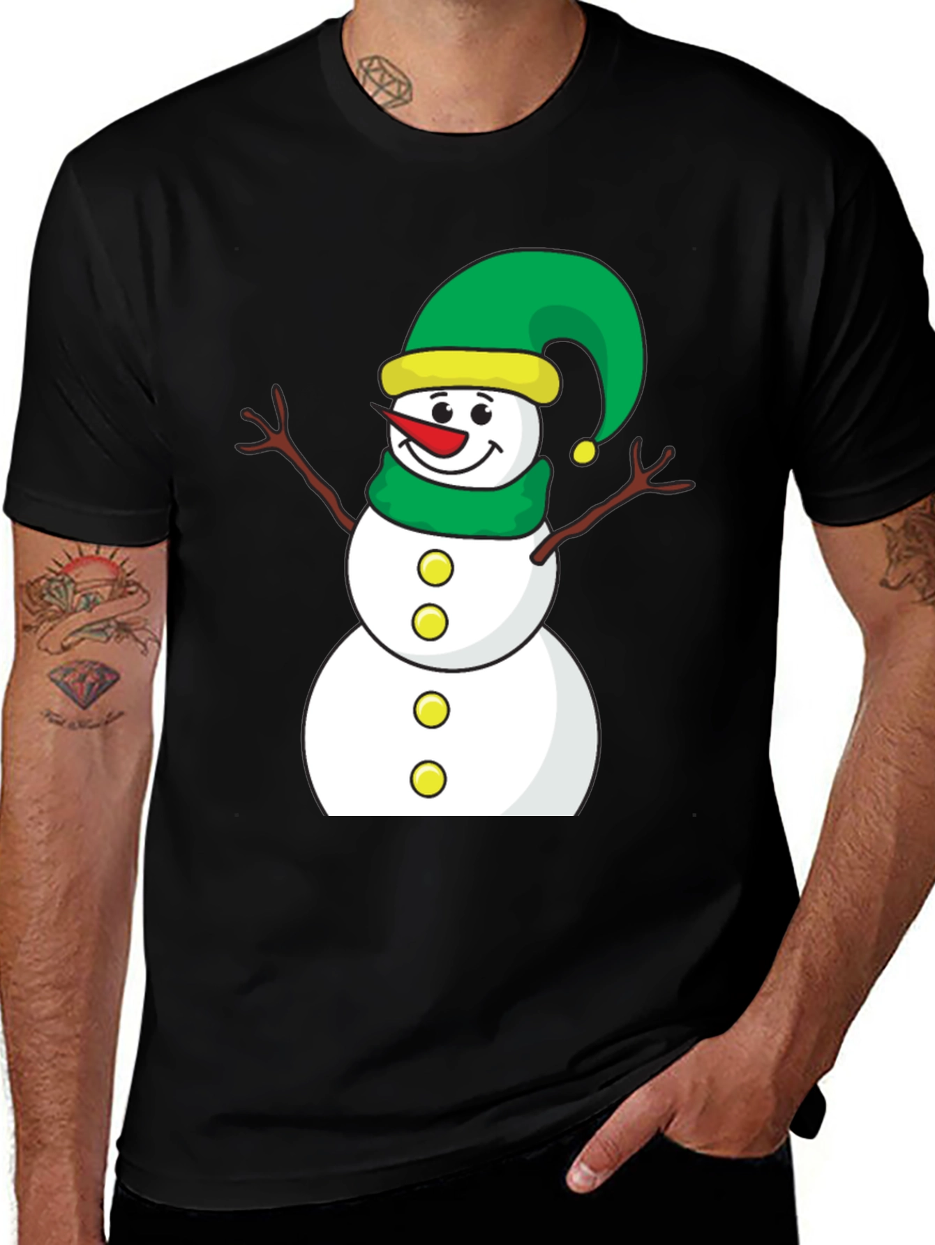 Festive Snowman Graphic Tee