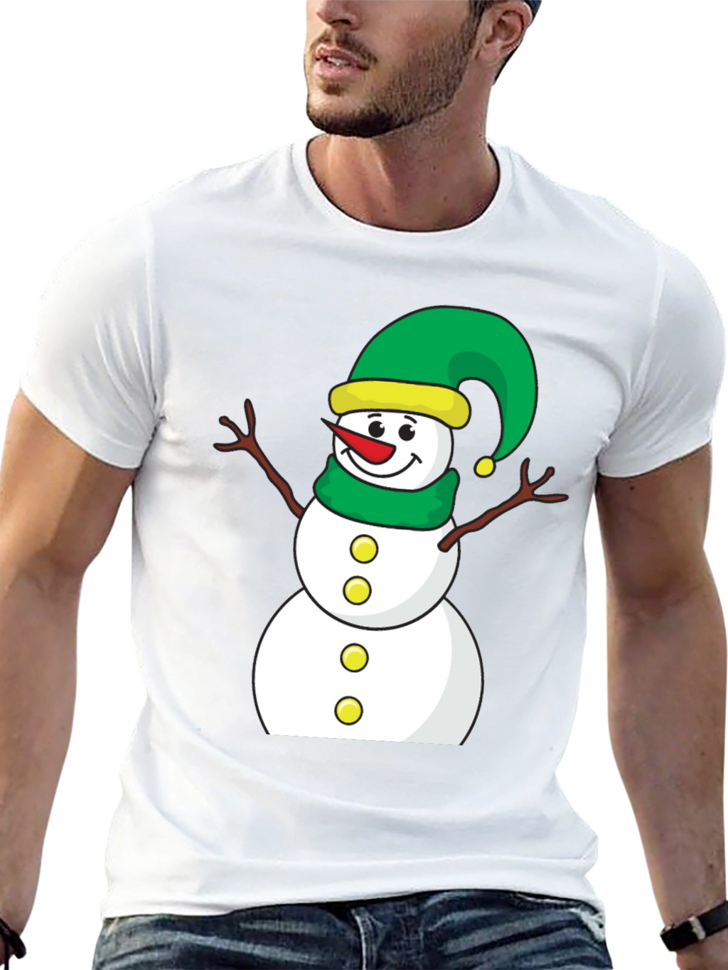 Festive Snowman Graphic Tee