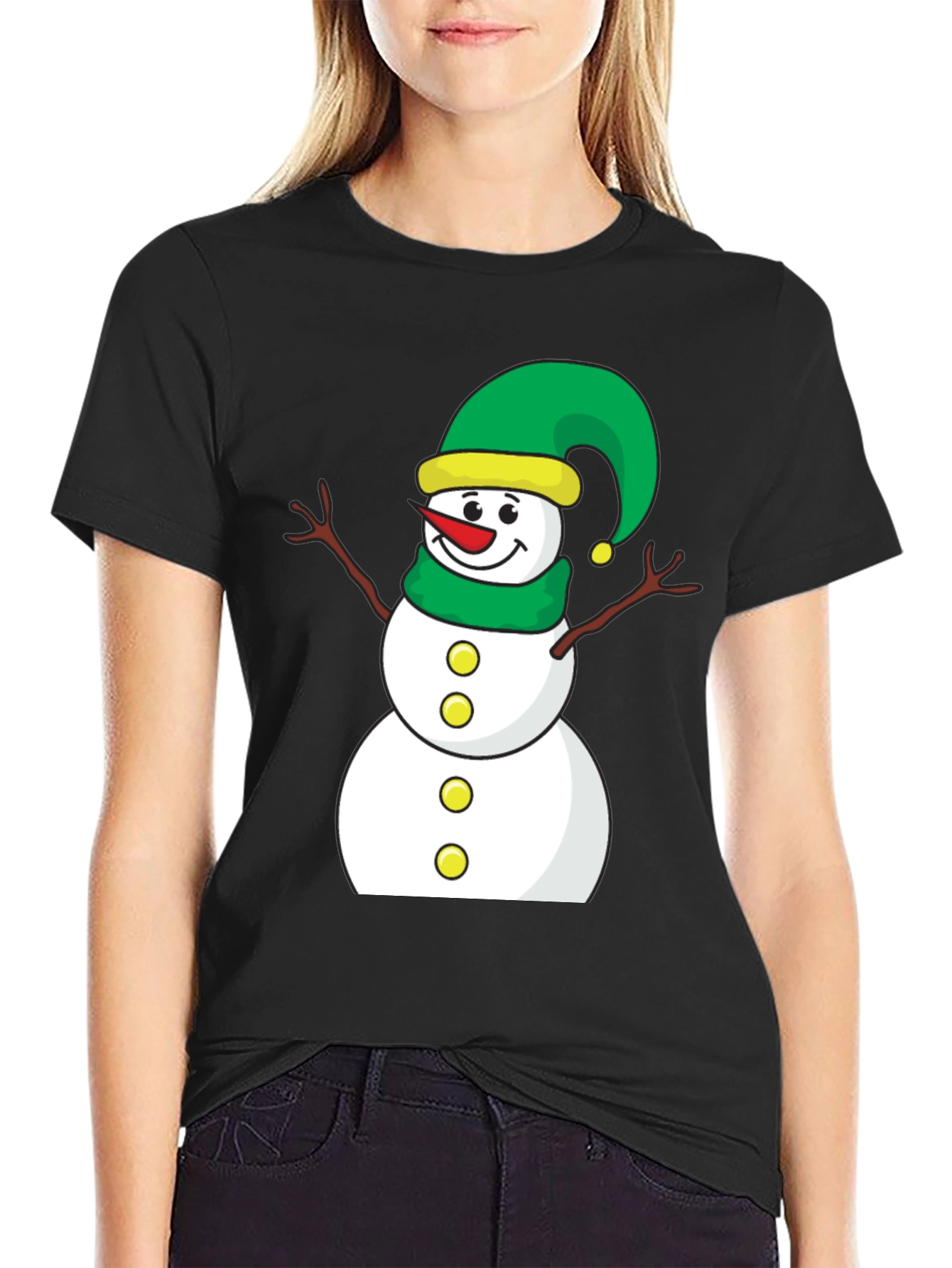 Festive Snowman Graphic Tee