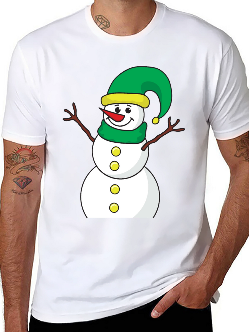 Festive Snowman Graphic Tee