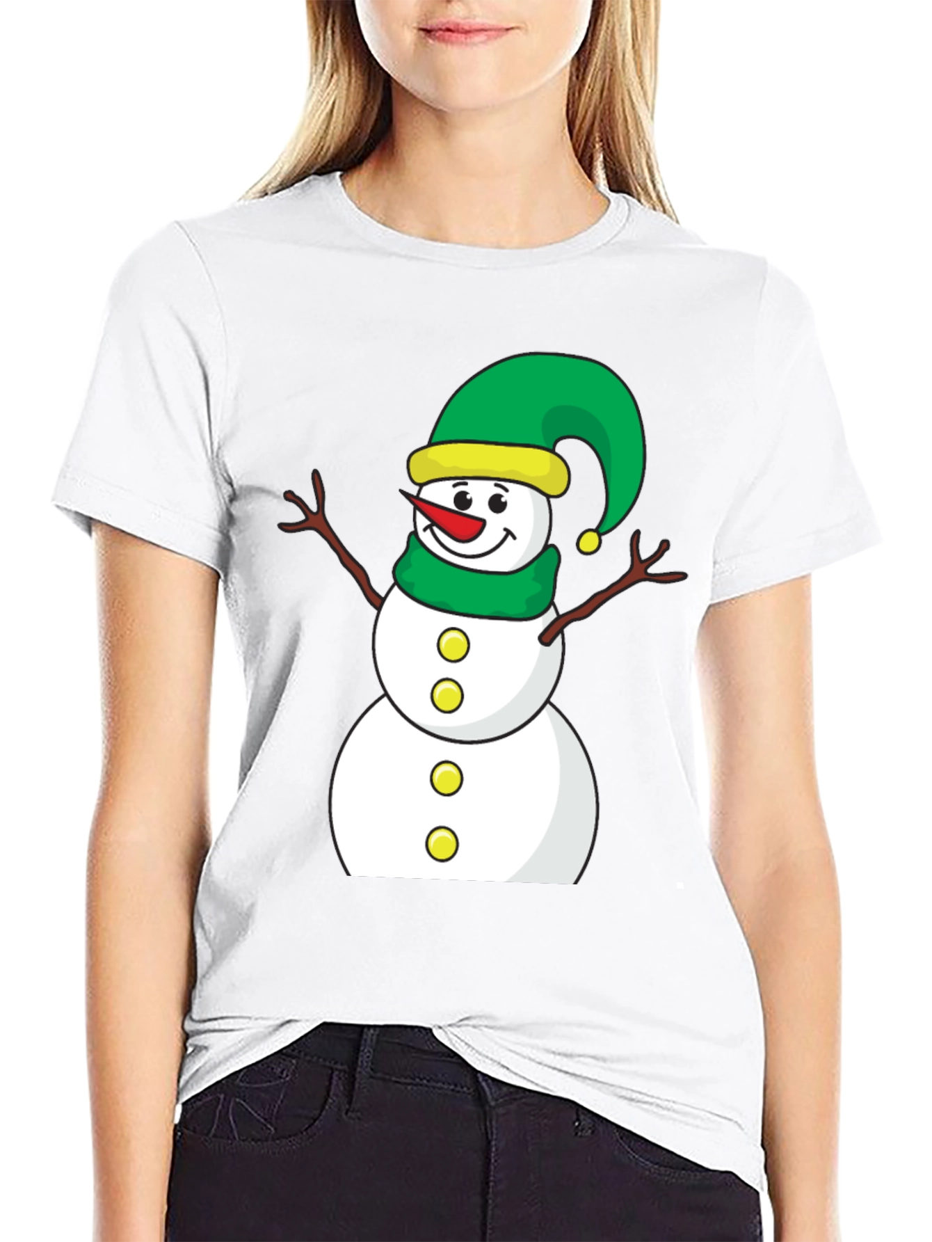 Festive Snowman Graphic Tee