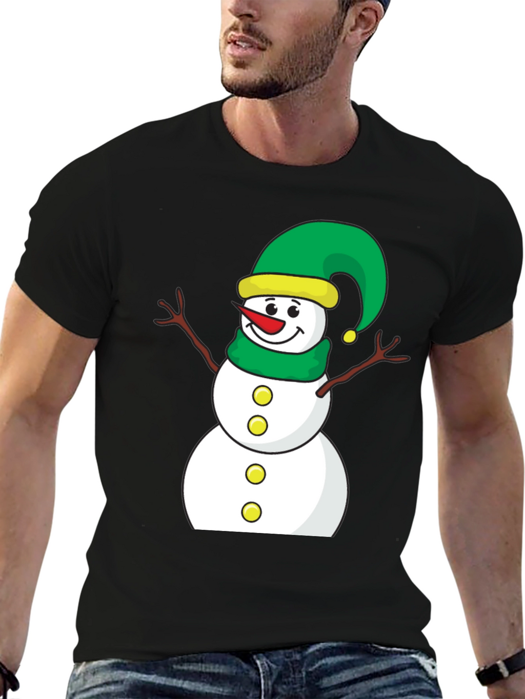 Festive Snowman Graphic Tee