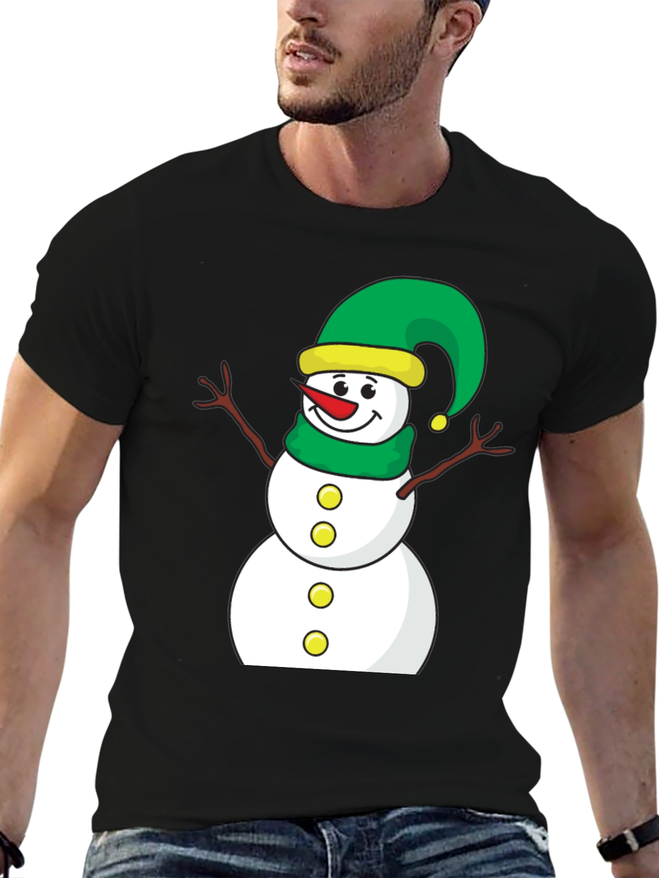 Festive Snowman Graphic Tee