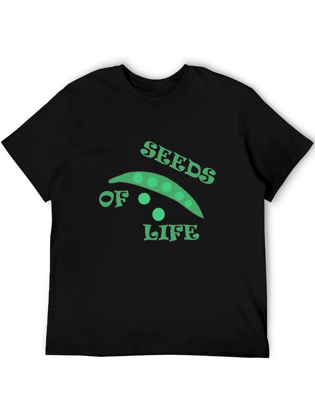 Seeds of Life Graphic Tee - Black Cotton